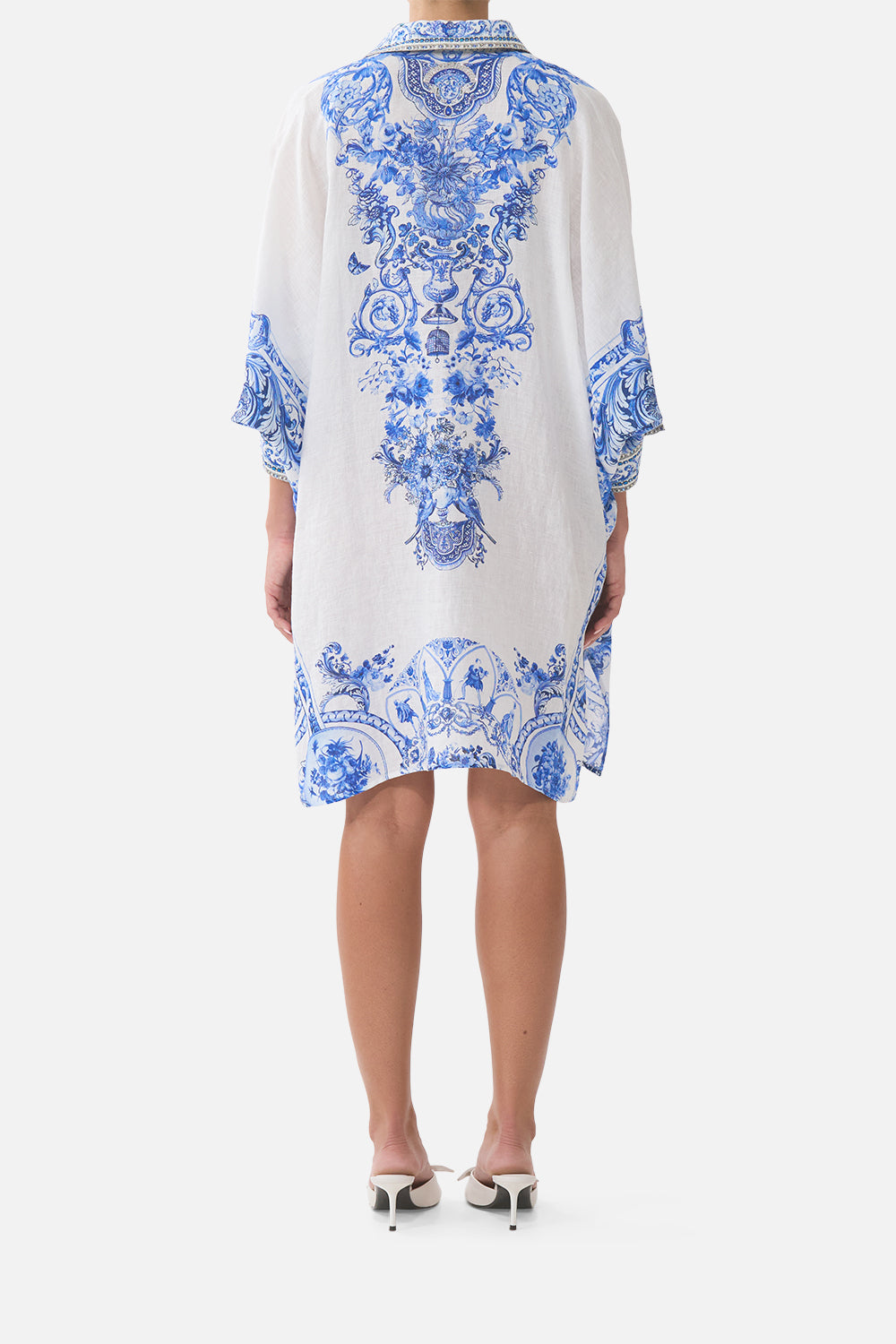 WIDE BODY COLLARED KAFTAN CERAMIC PANORAMIC
