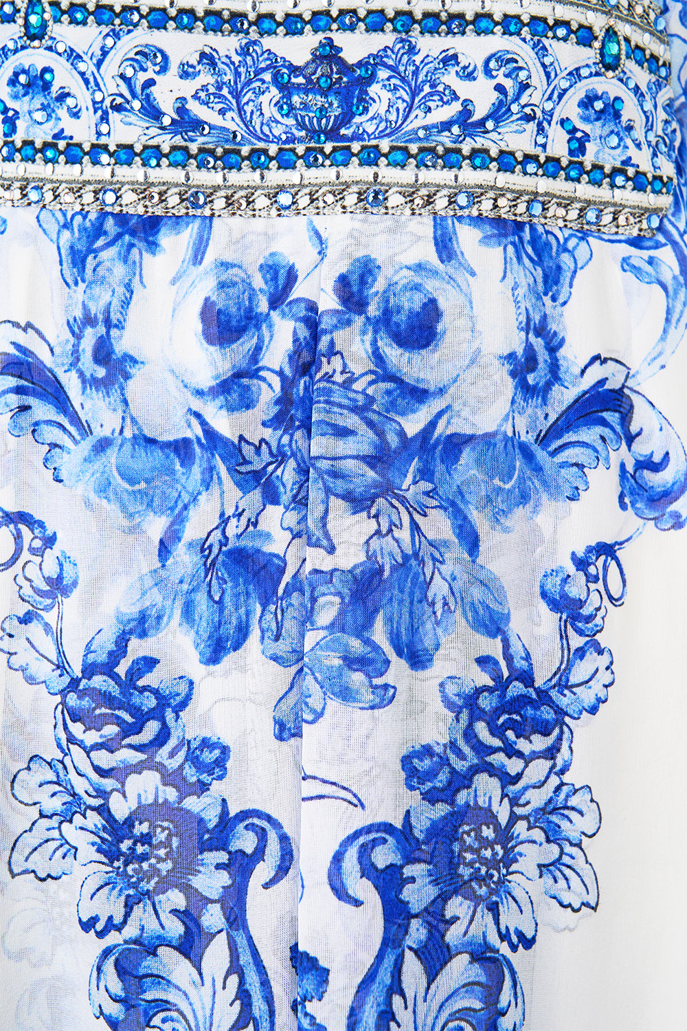 LONG KAFTAN WITH WAIST DETAIL CERAMIC PANORAMIC