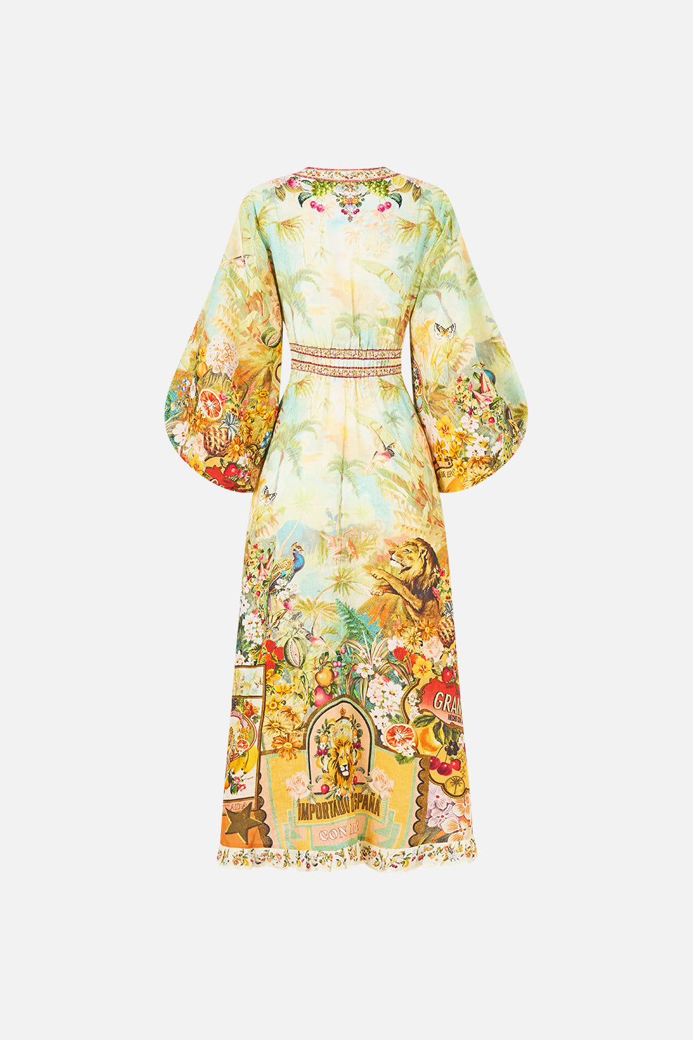 SHAPED WAISTBAND MIDI DRESS VA VA VINTAGE