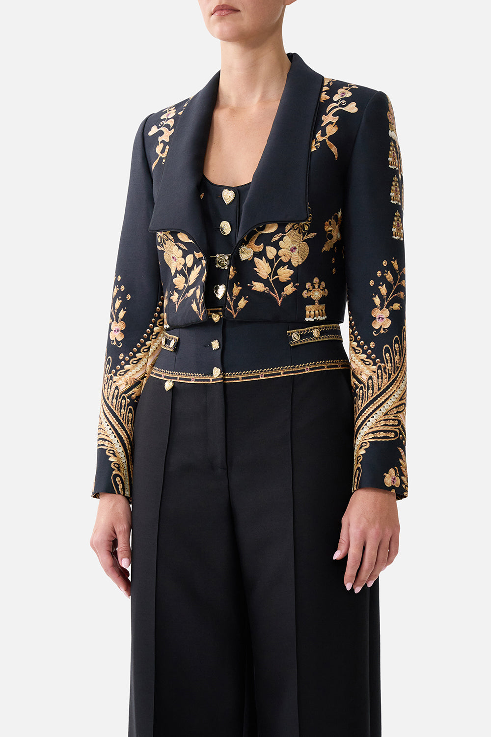 SLIM FIT CROPPED JACKET TAURUS RISING