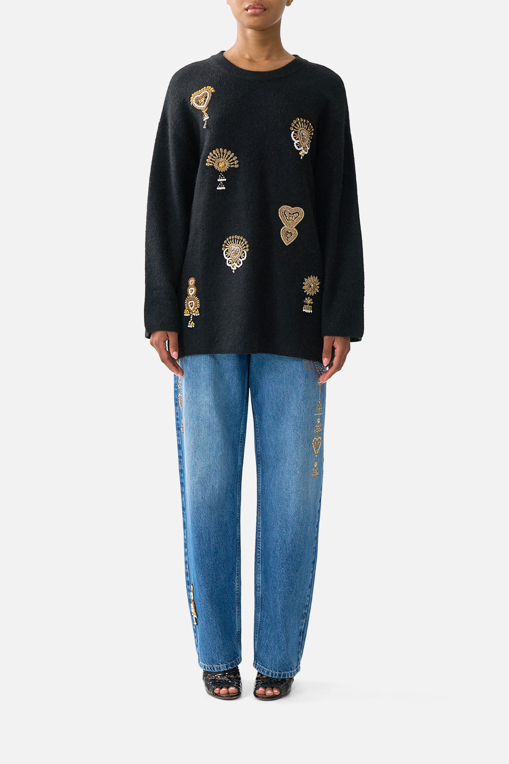BOXY CREW NECK JUMPER TAURUS RISING