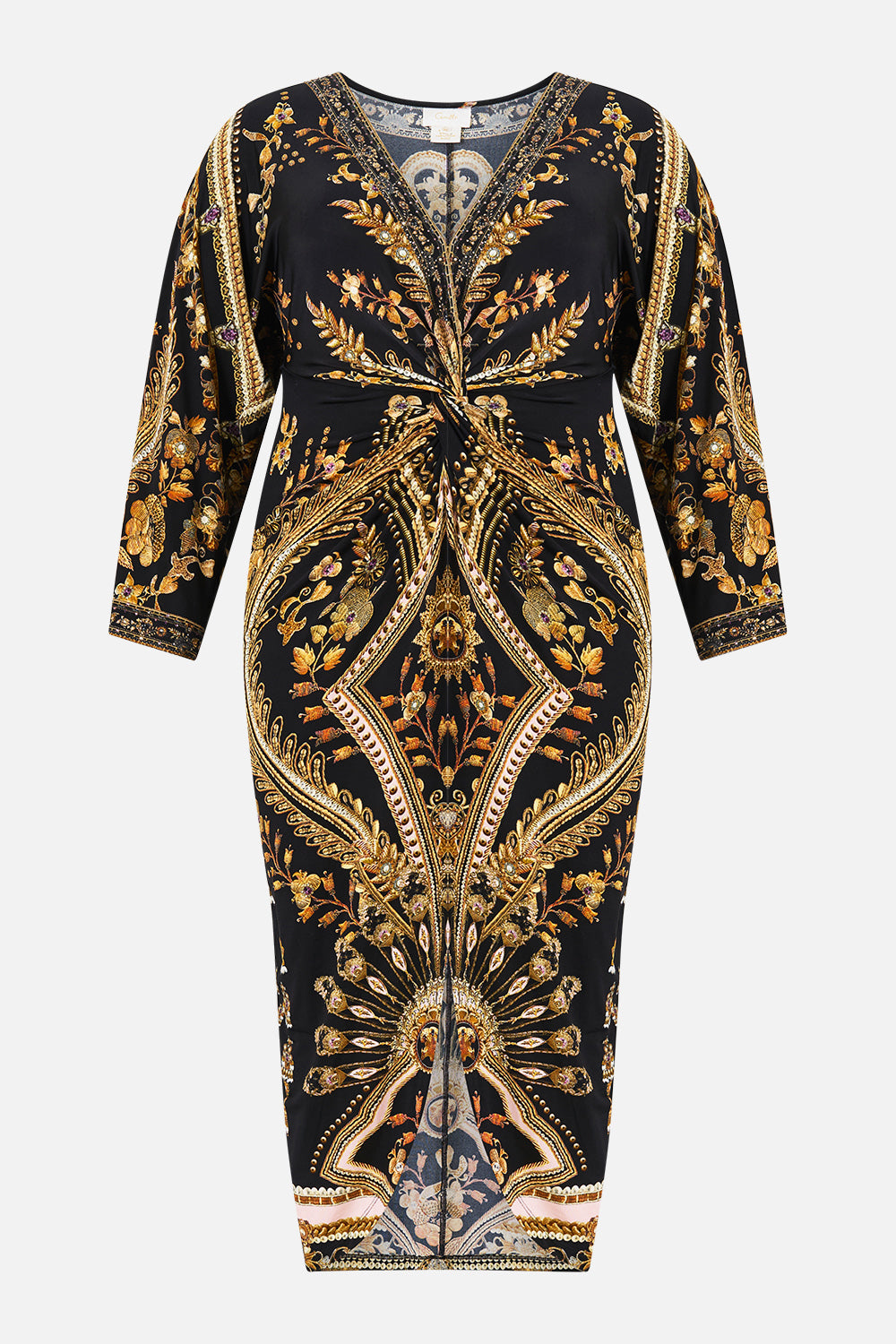 LONG SPLIT FRONT TWIST DRESS TAURUS RISING