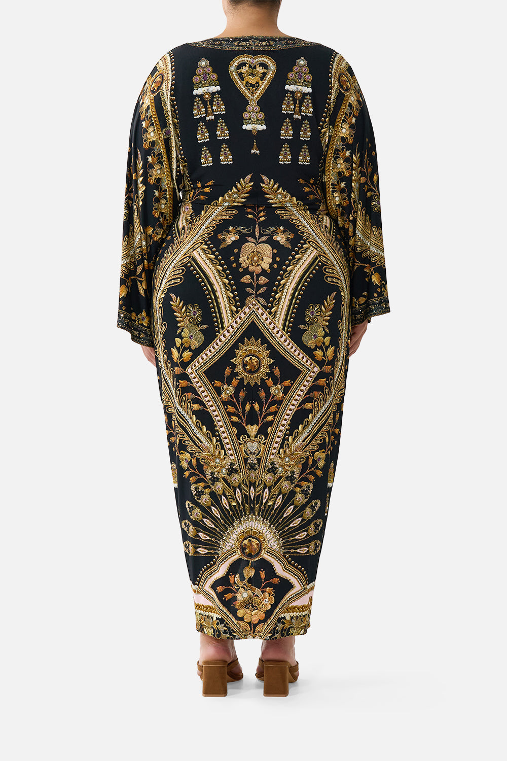 LONG SPLIT FRONT TWIST DRESS TAURUS RISING