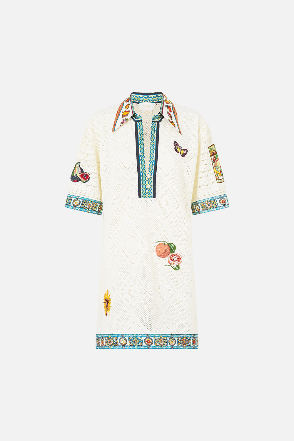 SILK COLLAR KNIT TUNIC MAGIC OF THE MERCADO