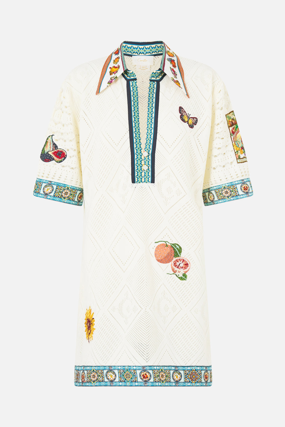 SILK COLLAR KNIT TUNIC MAGIC OF THE MERCADO