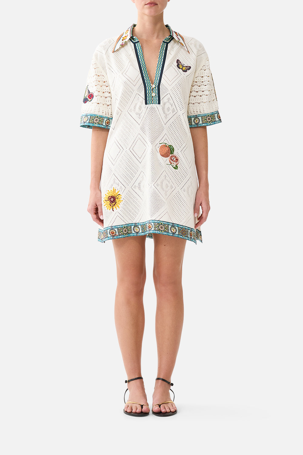 SILK COLLAR KNIT TUNIC MAGIC OF THE MERCADO