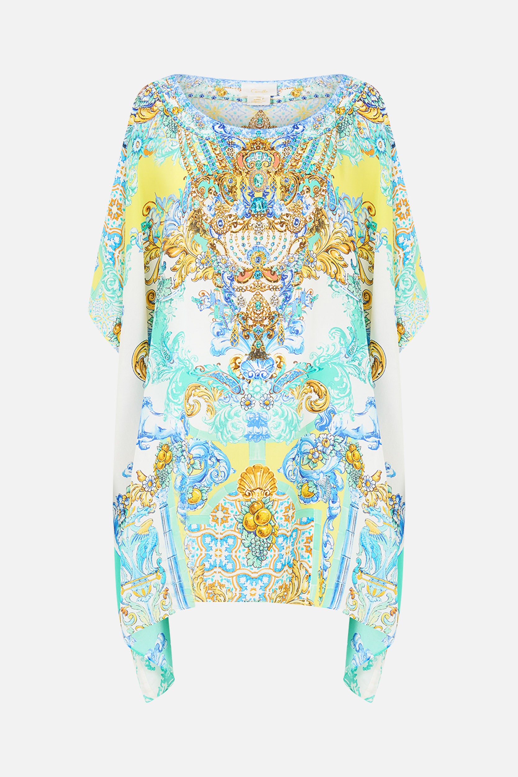 SHORT ROUND NECK KAFTAN DIAL UP THE TILES