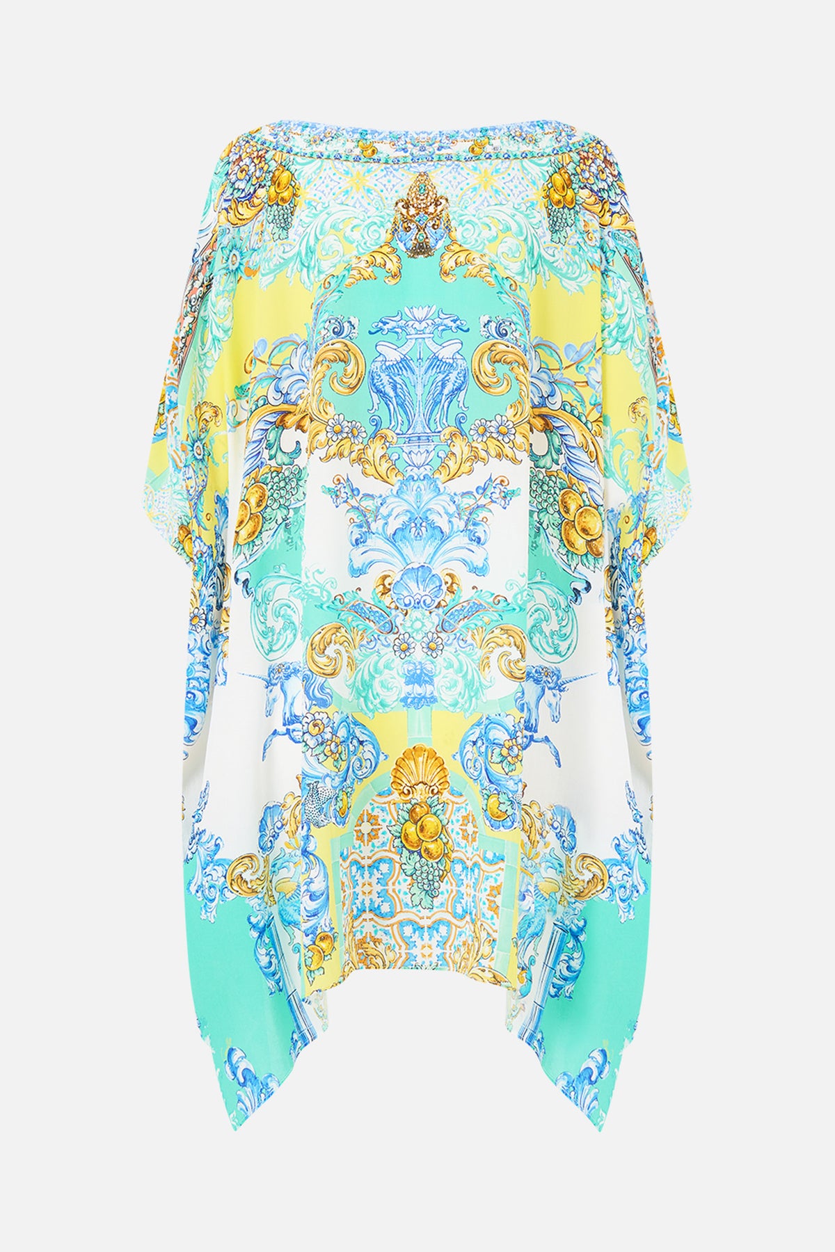 SHORT ROUND NECK KAFTAN DIAL UP THE TILES