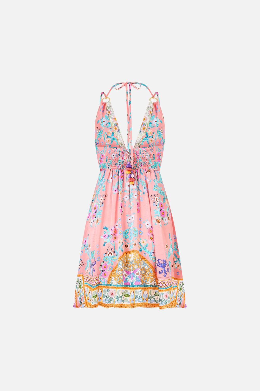 The CAMILLA SHORT FLARED DRESS WITH HARDWARE HOWDY GAUDI