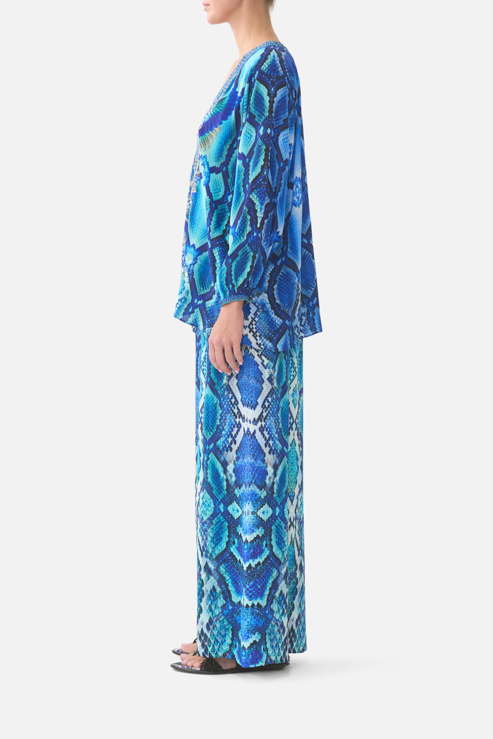SHIRRED WAIST PANT THE SAPPHIRE SERPENT