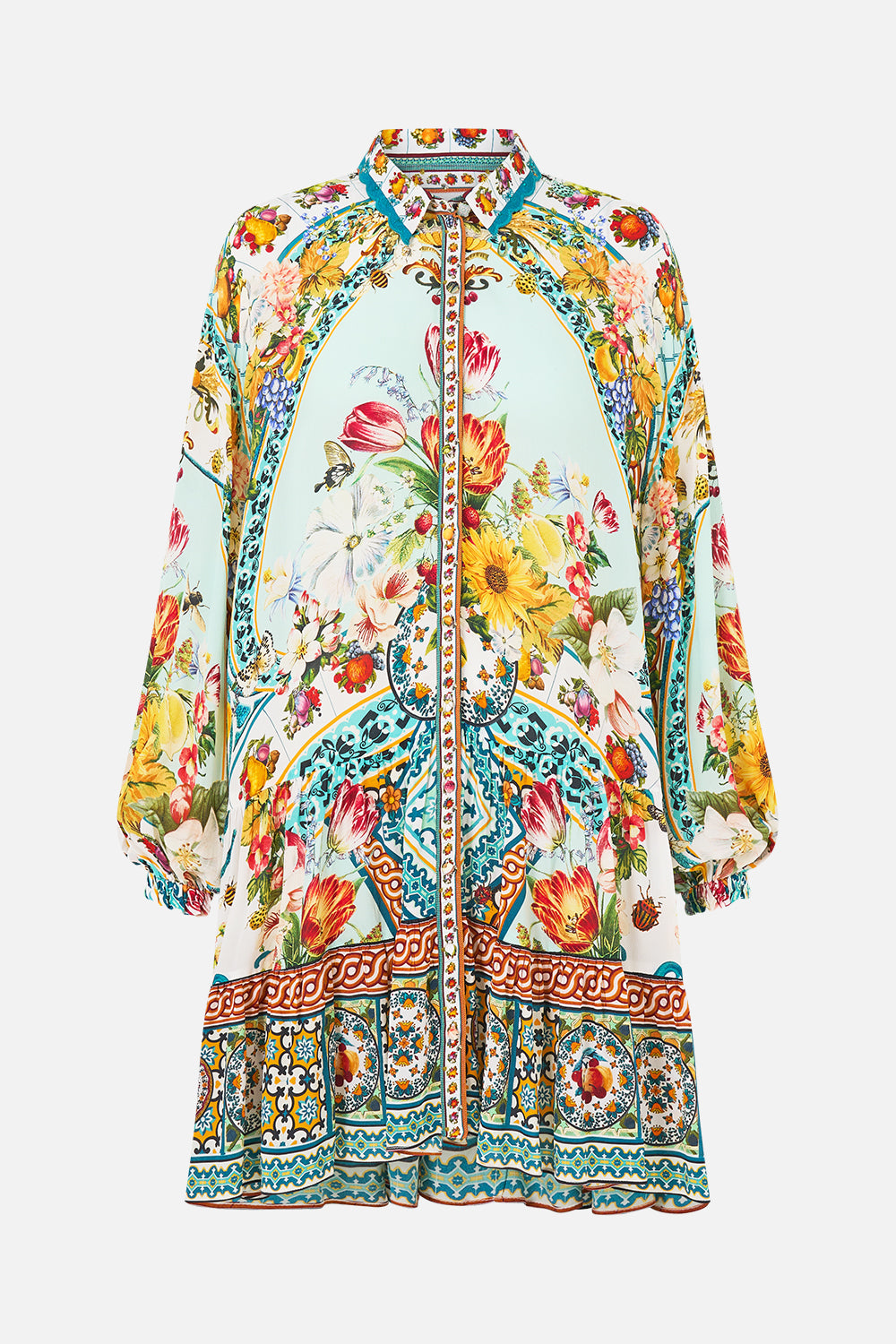 LONG SLEEVE TIERED SHORT DRESS MAGIC OF THE MERCADO