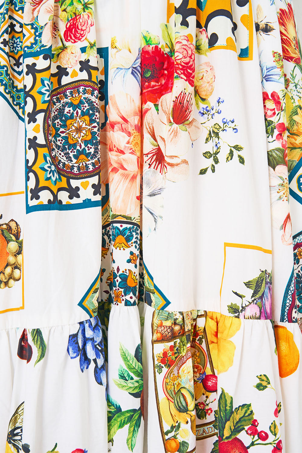 HIGH WAISTED TIERED MIDI SKIRT MAGIC OF THE MERCADO