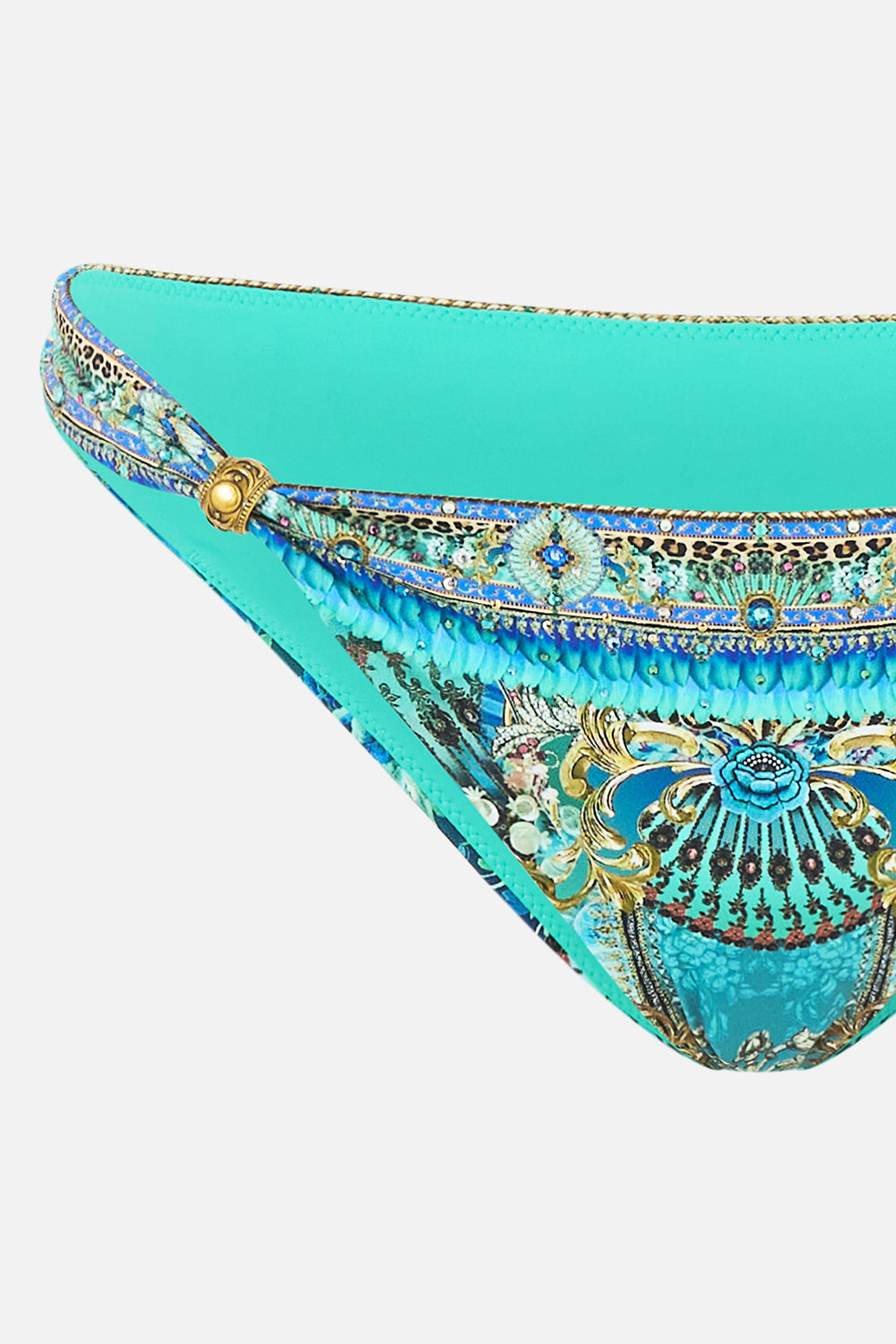 BALL TRIM TRI BIKINI SET WITH THICK NECK TIE FLAMENCO EUPHORIA
