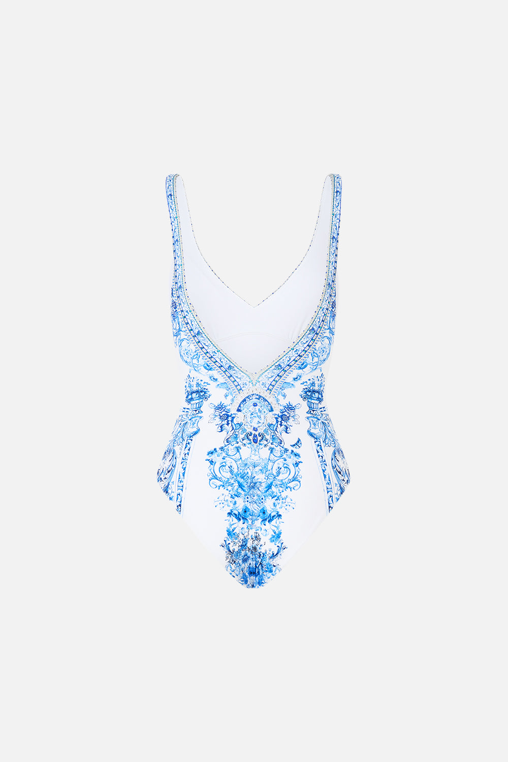 V NECK ONE PIECE WITH V BACK CERAMIC PANORAMIC