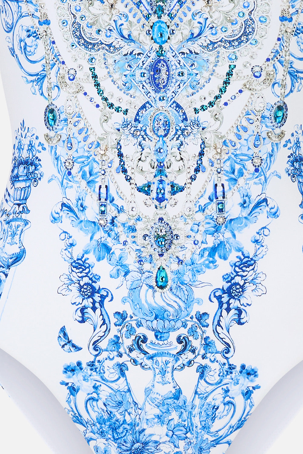 V NECK ONE PIECE WITH V BACK CERAMIC PANORAMIC