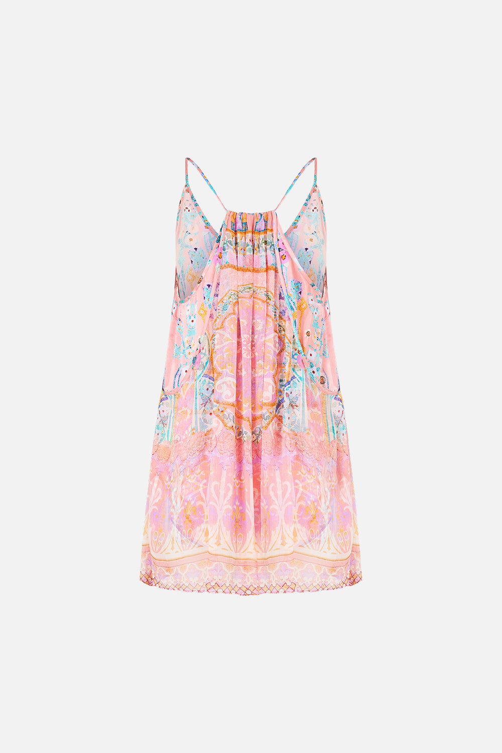 The CAMILLA RACER BACK TOP WITH OVERLAY HOWDY GAUDI