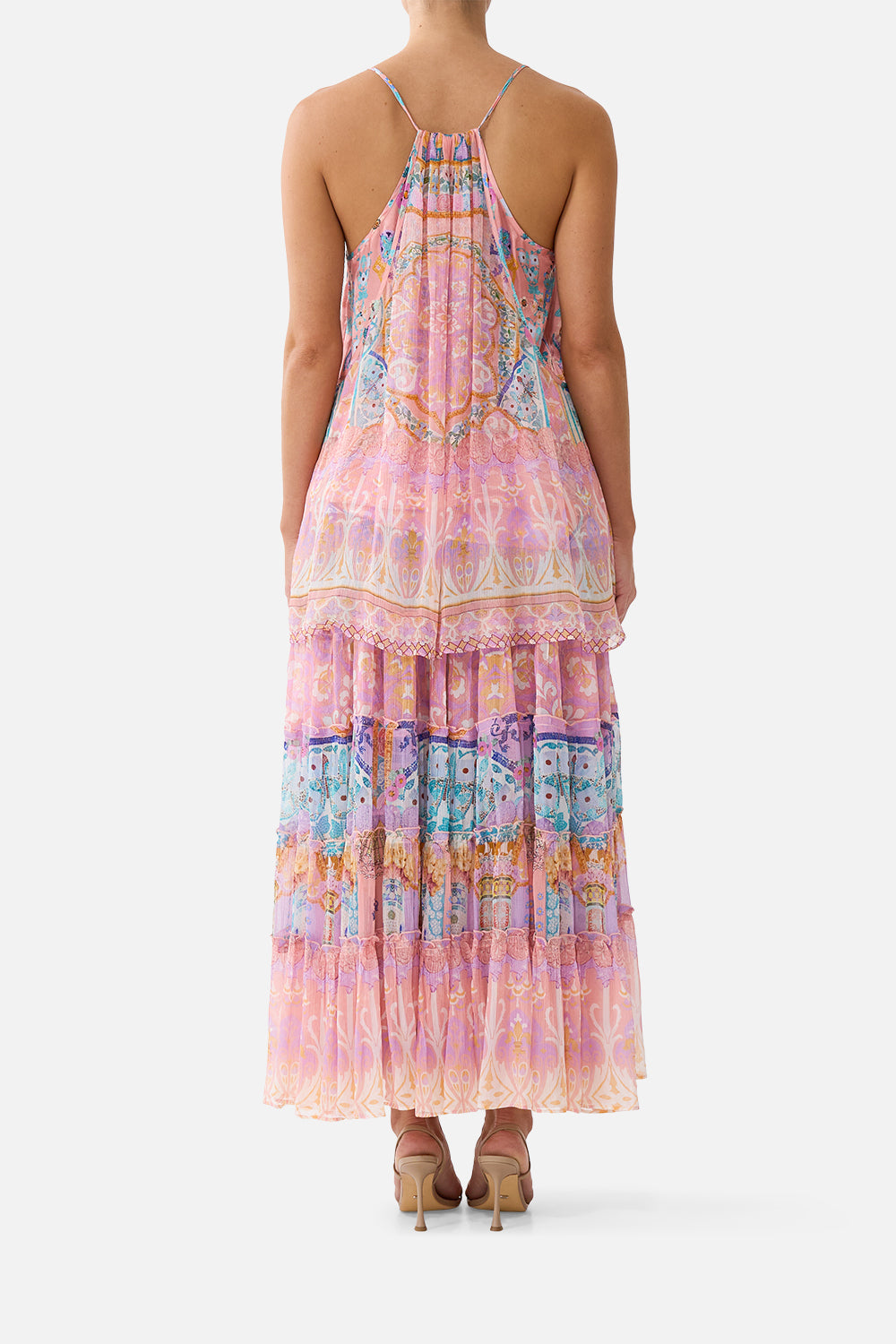 The CAMILLA RACER BACK TOP WITH OVERLAY HOWDY GAUDI