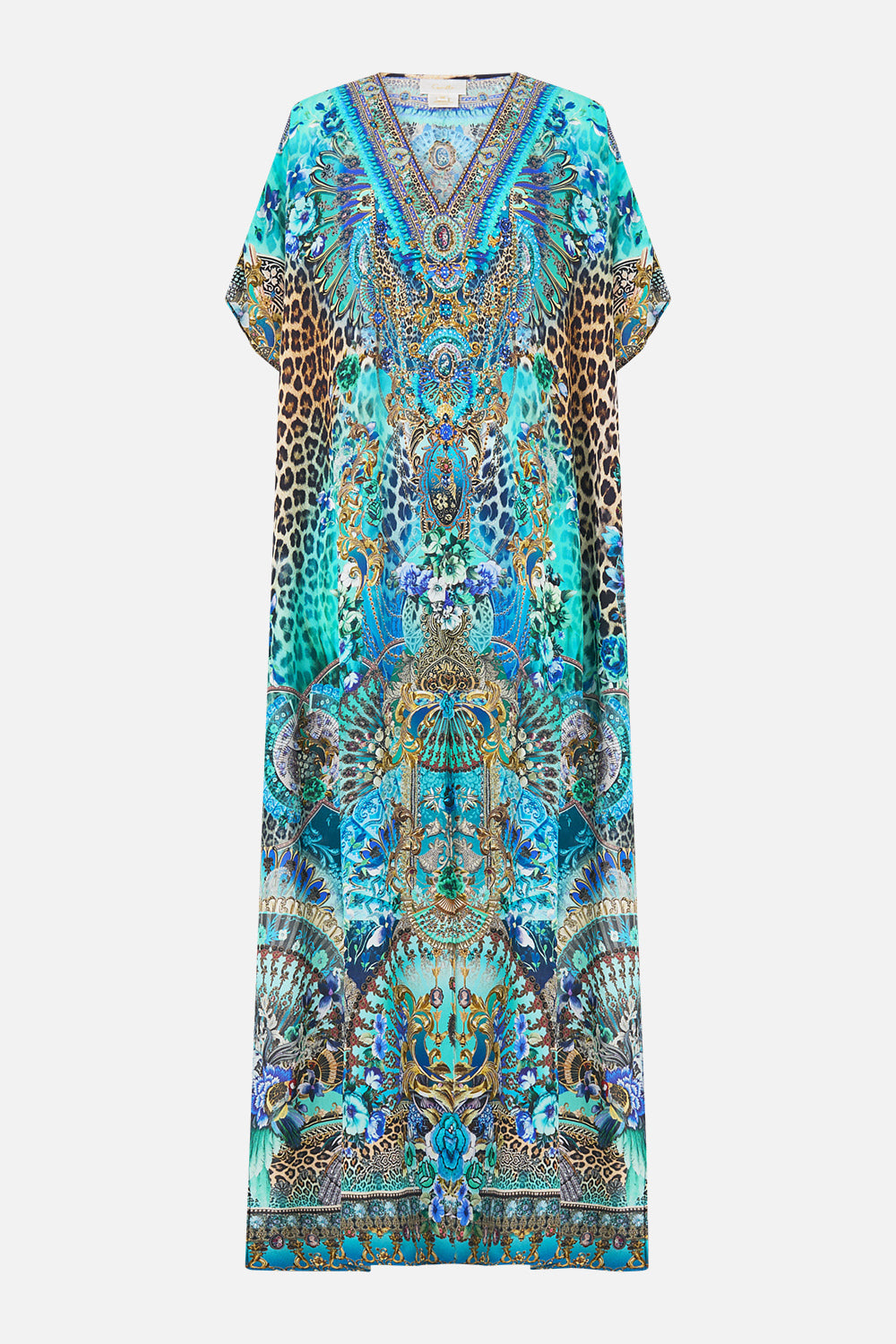 SLIM FIT KAFTAN WITH SPLIT FLAMENCO EUPHORIA