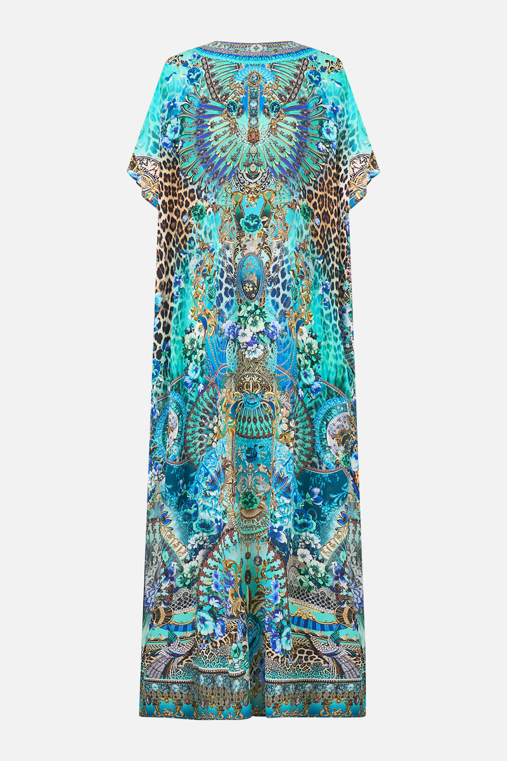 SLIM FIT KAFTAN WITH SPLIT FLAMENCO EUPHORIA