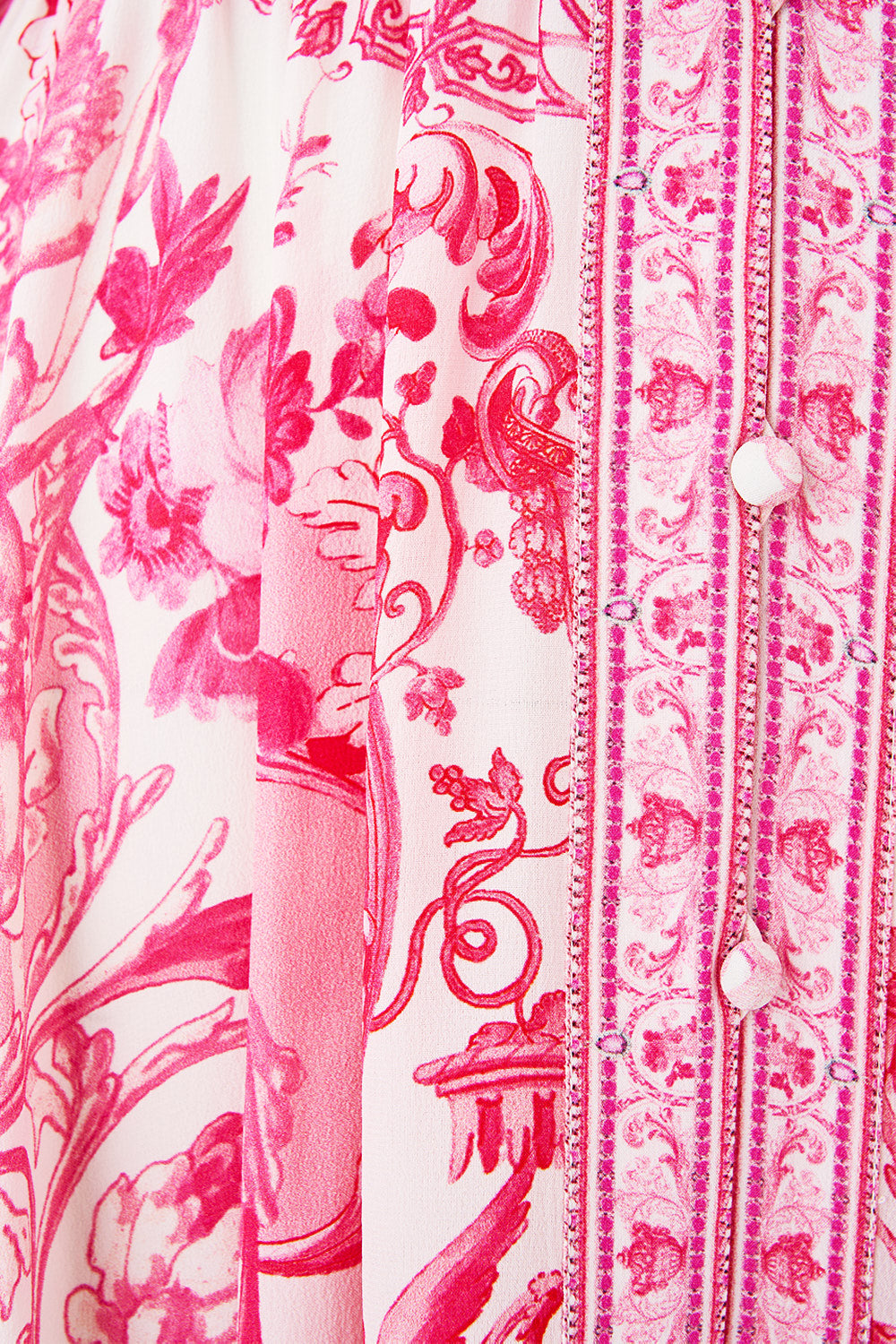KIMONO SLEEVE DRESS WITH SHIRRING DETAIL LIVIN LA VIDA ROSA