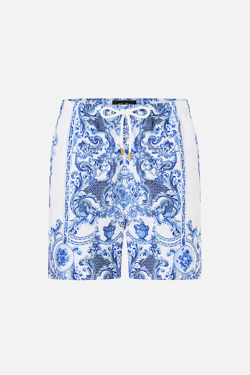 MID LENGTH BOARDSHORT WITH ELASTIC WAIST CERAMIC PANORAMIC