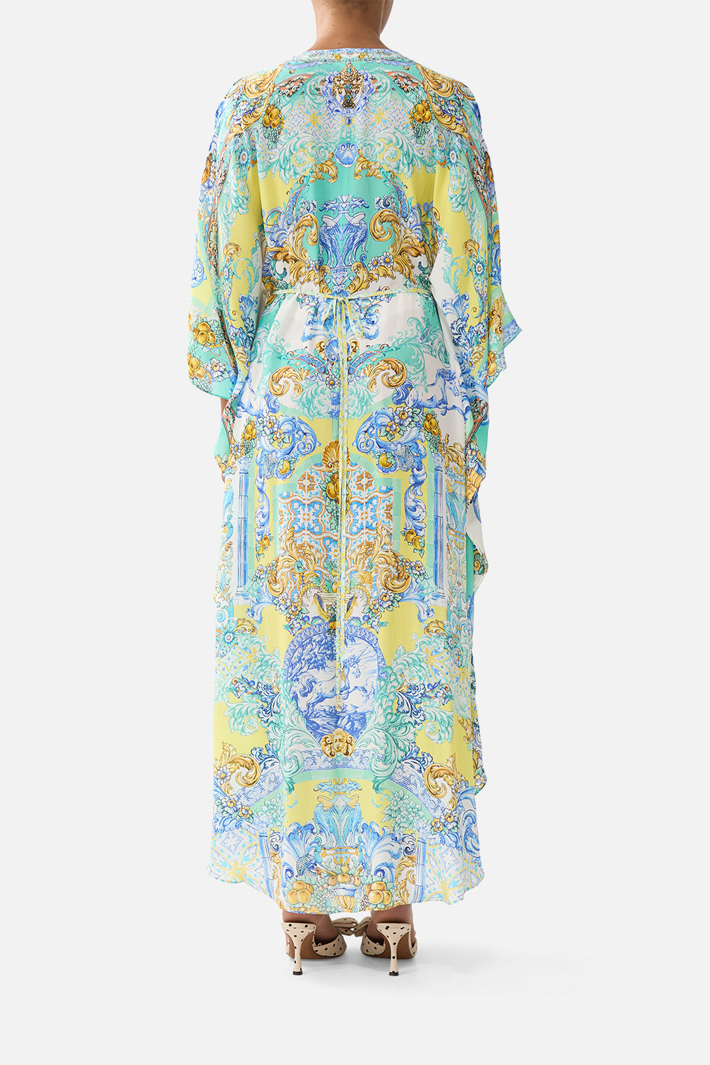 GATHERED WAIST KAFTAN DIAL UP THE TILES