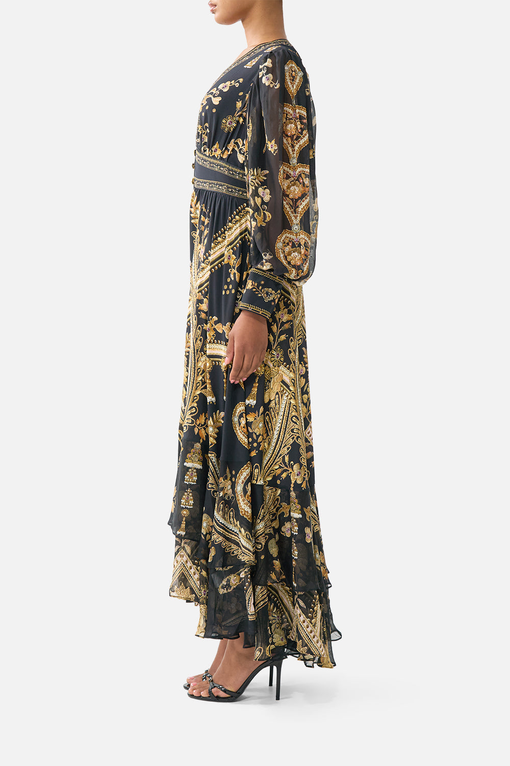 LONG BUTTON FRONT DRESS TAURUS RISING
