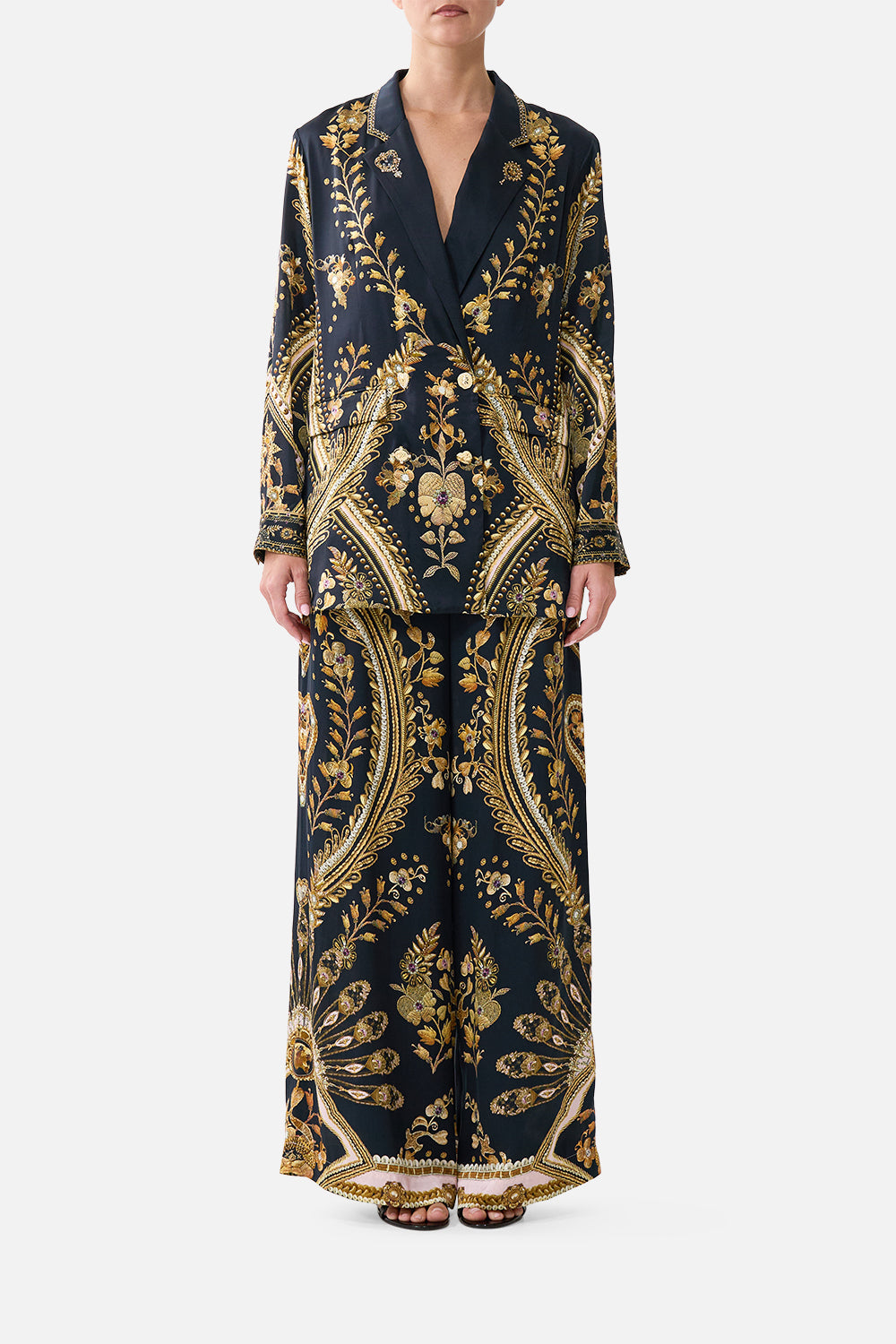 WIDE LEG WAISTED PANT TAURUS RISING