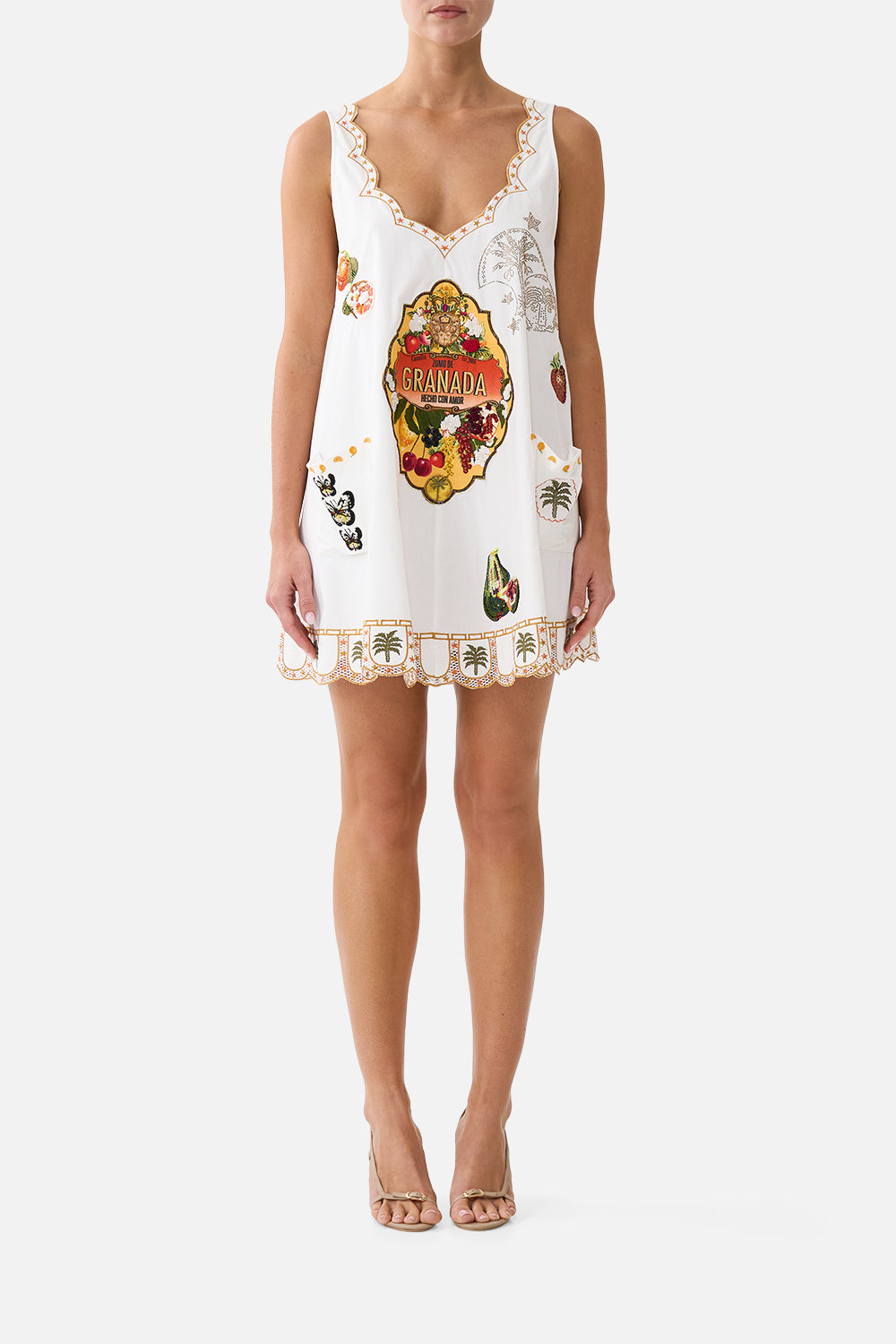 SHORT POCKET DRESS WITH LOW BACK VA VA VINTAGE
