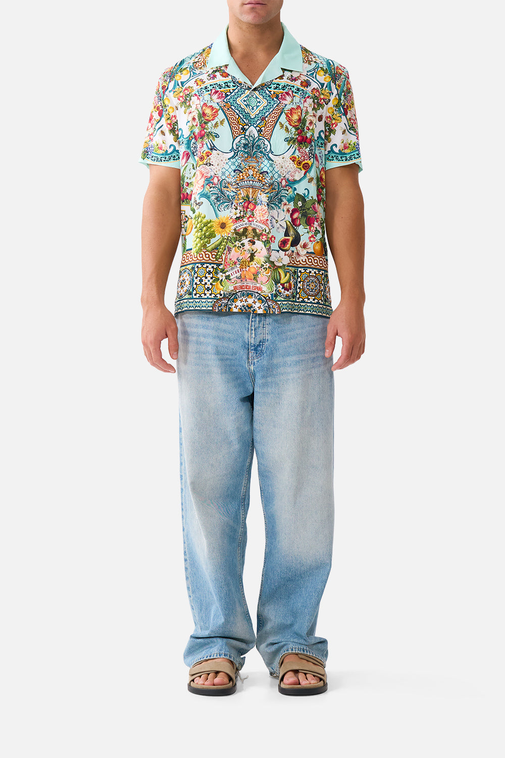 SHORT SLEEVE CAMP COLLARED SHIRT MAGIC OF THE MERCADO