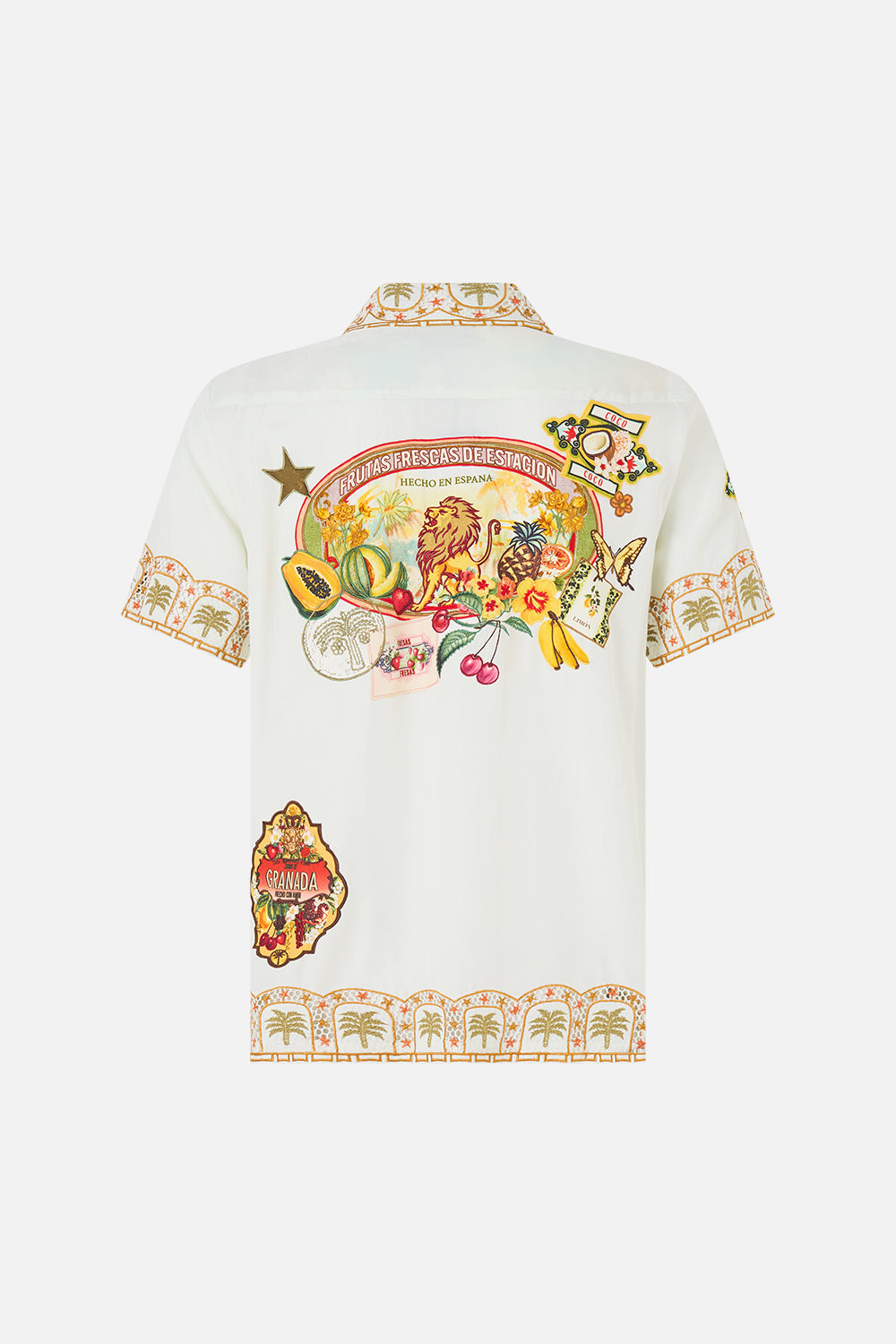 SHORT SLEEVE CAMP COLLARED SHIRT VA VA VINTAGE