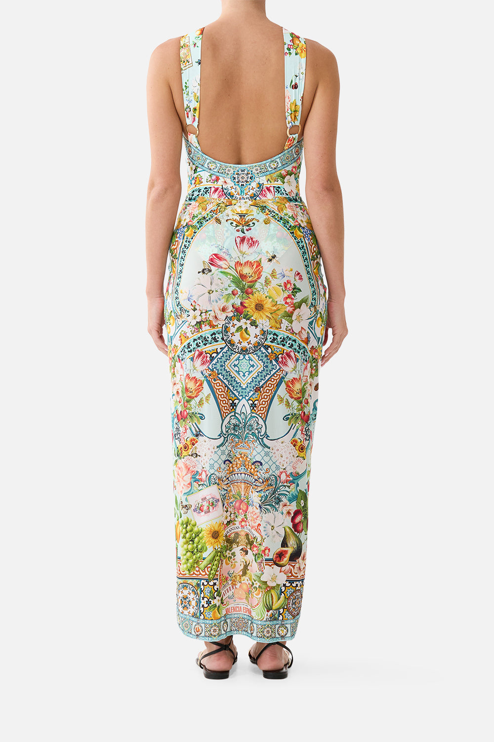 LAYERED LONG SARONG WITH TIE FRONT MAGIC OF THE MERCADO
