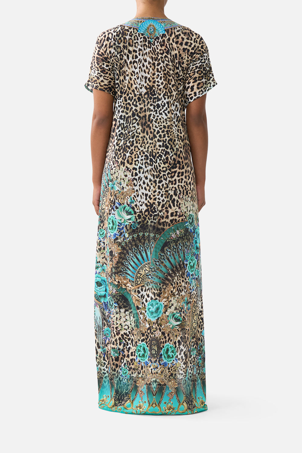 FRONT SPLIT BEACH MAXI DRESS WITH CHAIN FLAMENCO EUPHORIA