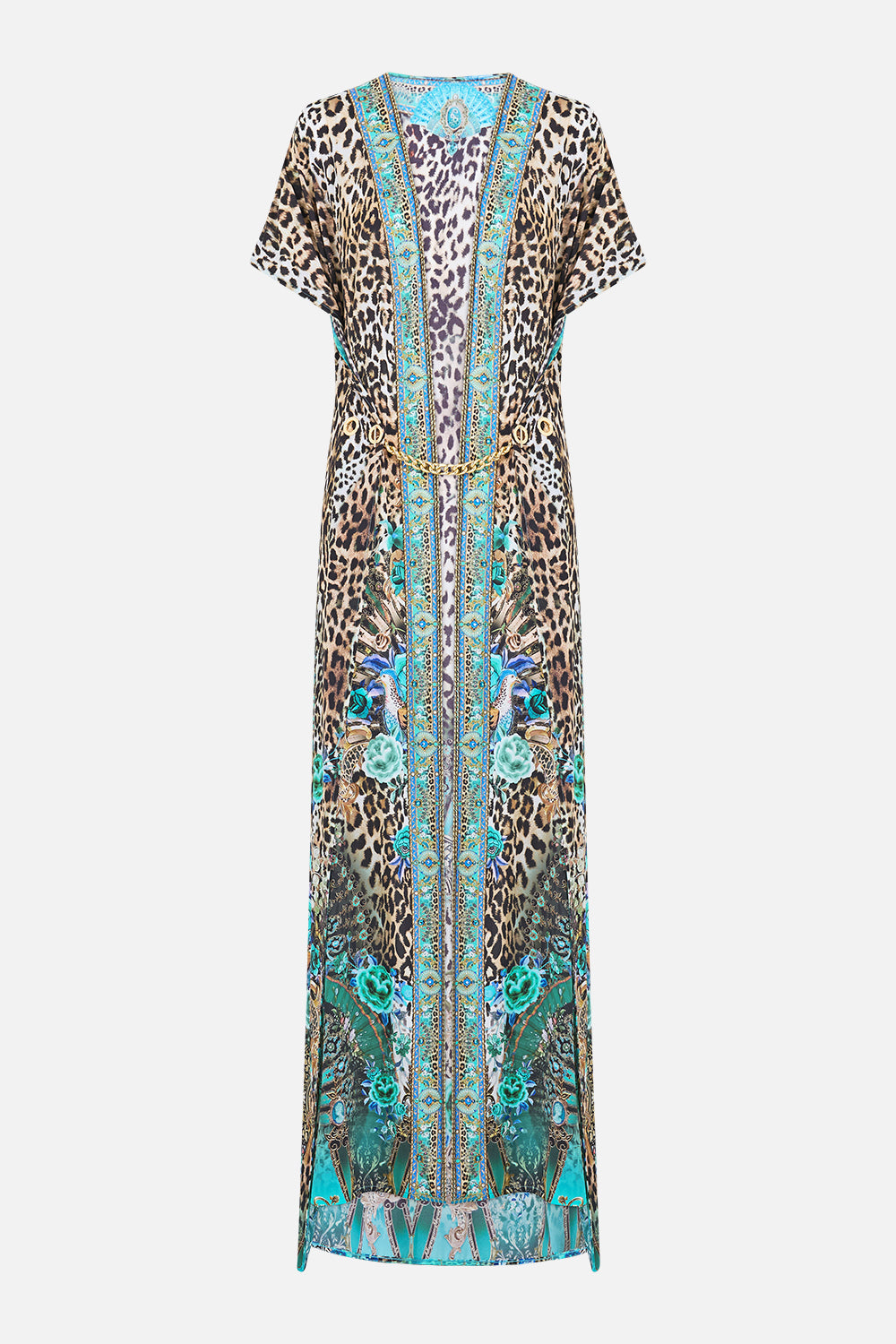 FRONT SPLIT BEACH MAXI DRESS WITH CHAIN FLAMENCO EUPHORIA