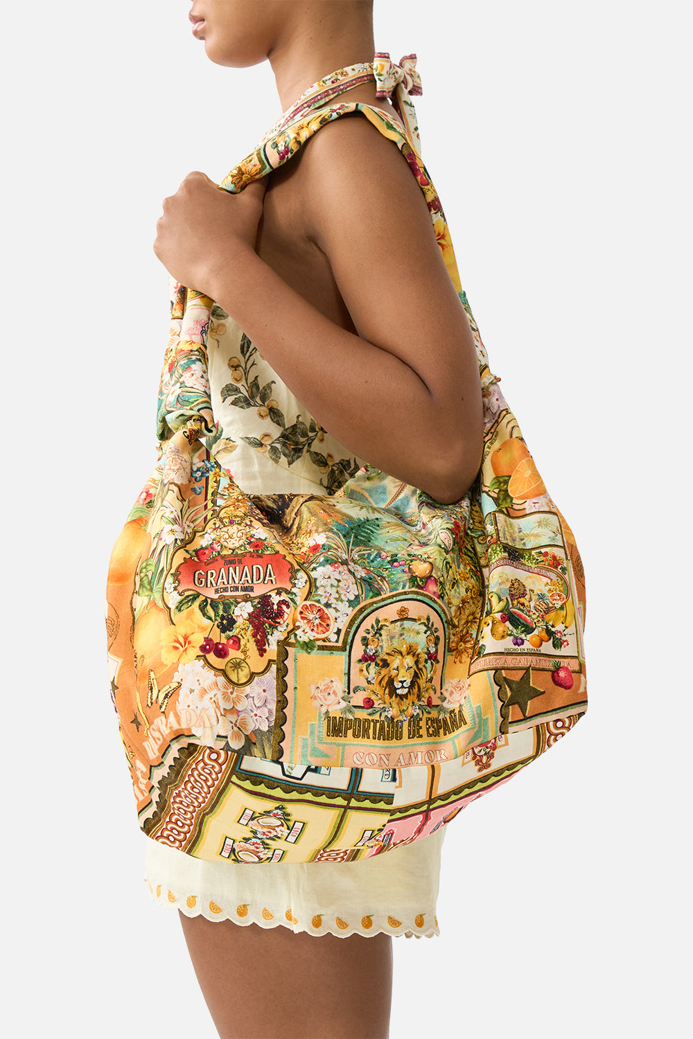 SLOUCH SHOULDER BAG WITH KNOT DETAILS VA VA VINTAGE
