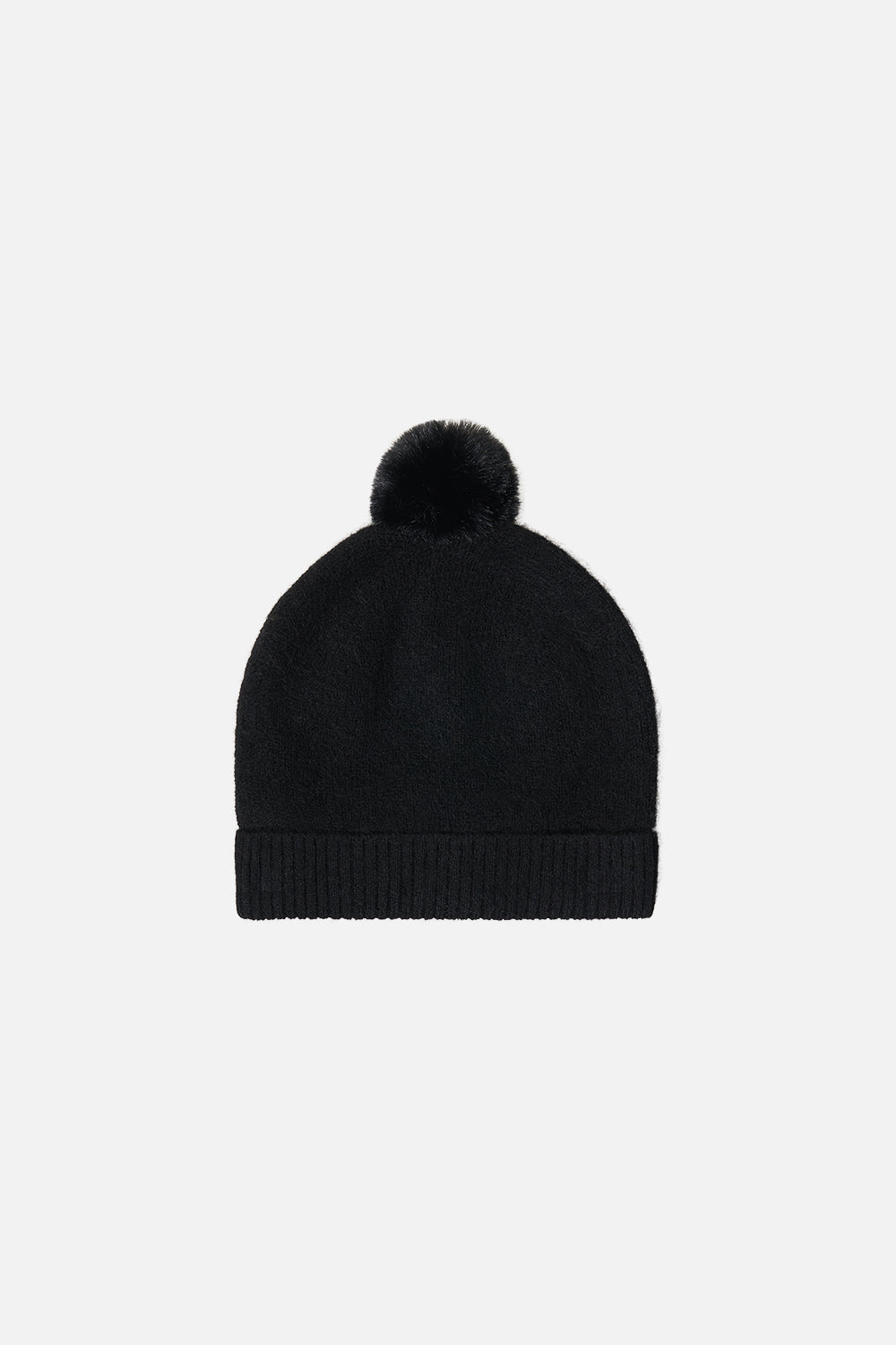 EMBELLISHED BEANIE SOLID BLACK
