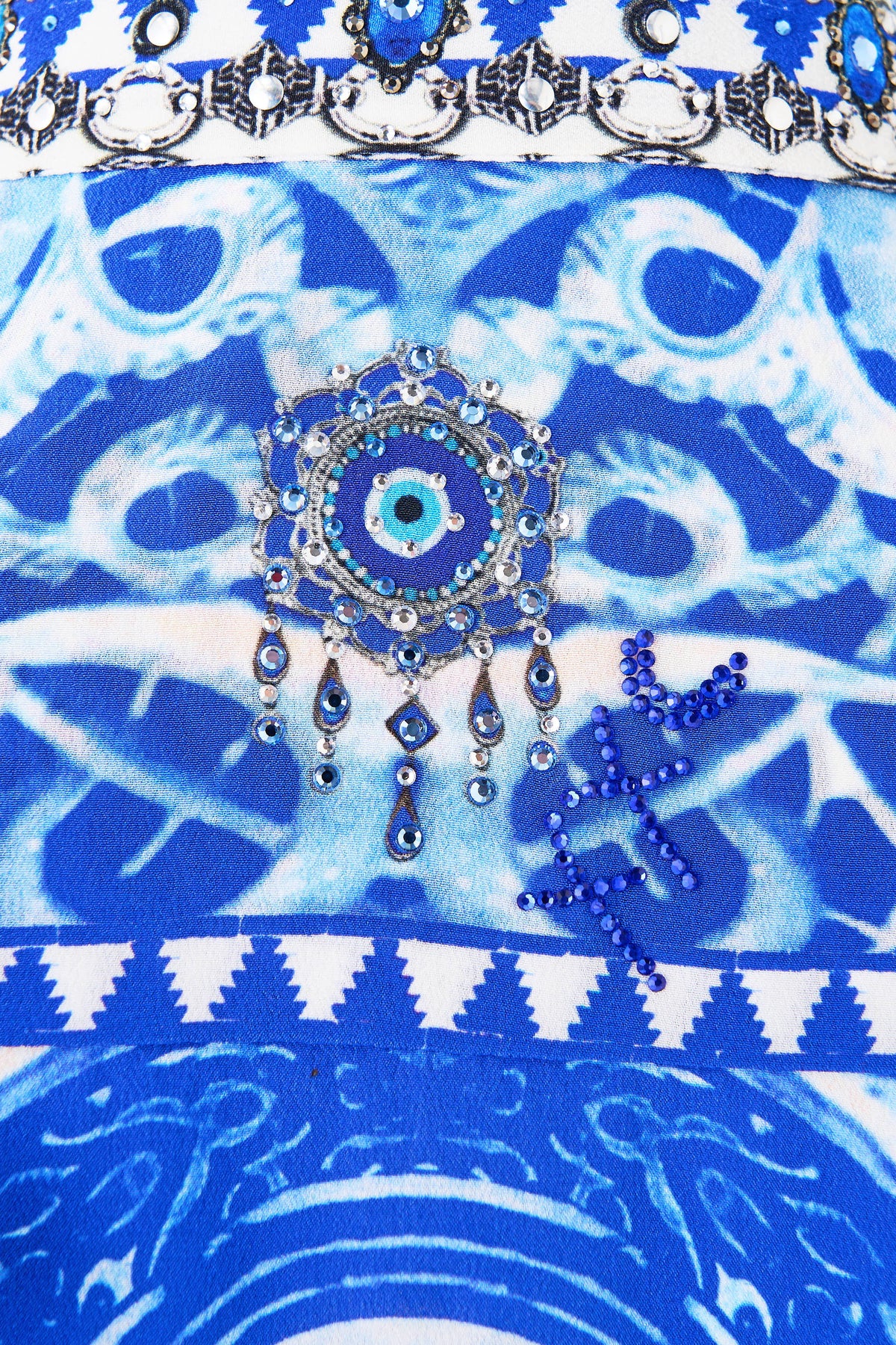 The CAMILLA CROPPED WRAP SHIRT THE BOSPHOROUS