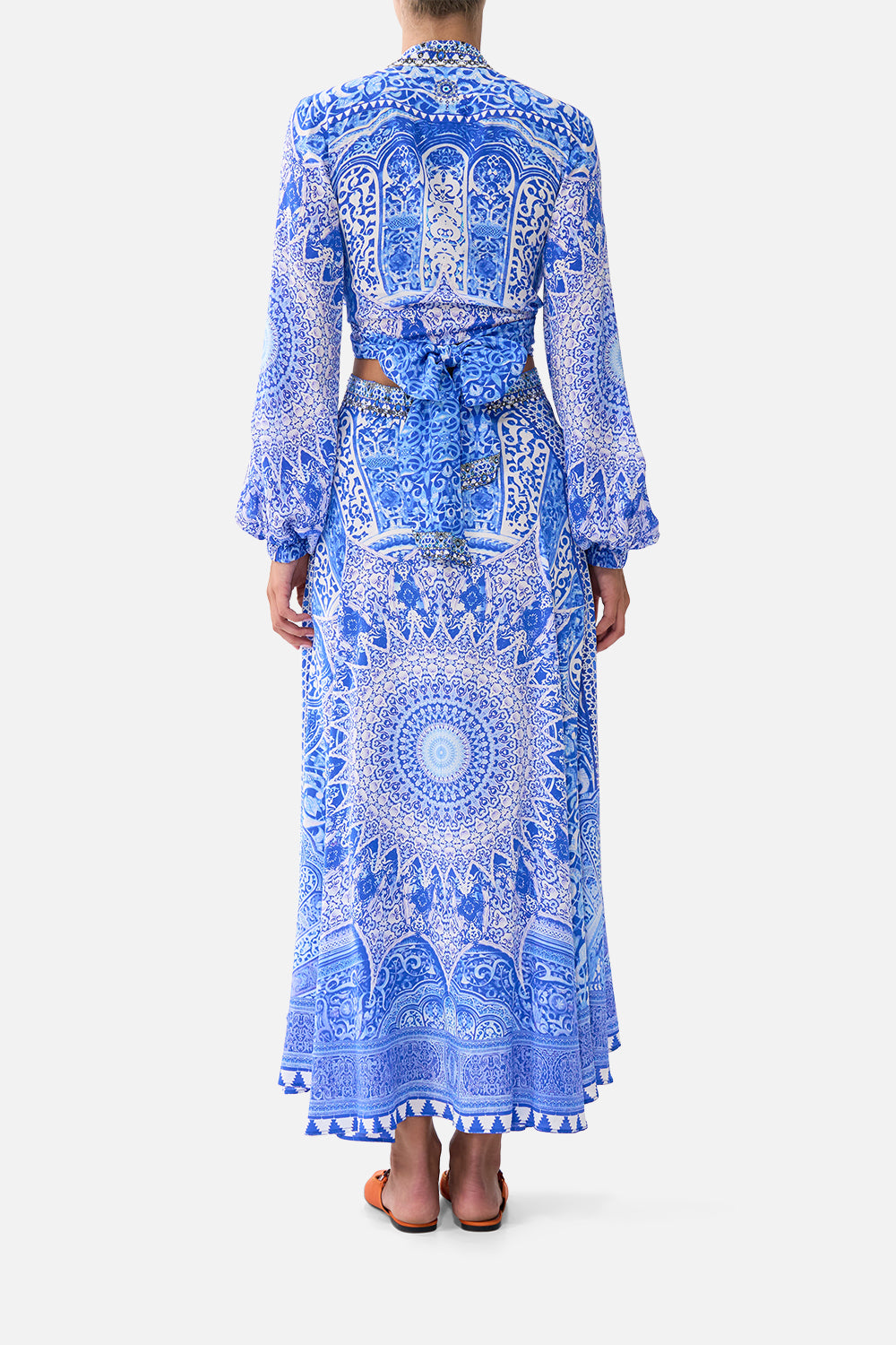 The CAMILLA CROPPED WRAP SHIRT THE BOSPHOROUS