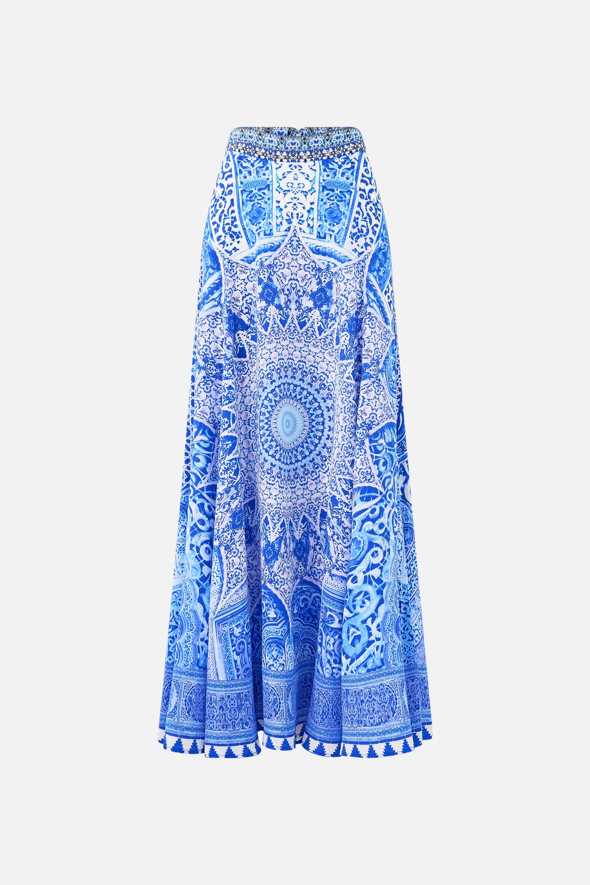 The CAMILLA PANELLED FLARED LONG SKIRT THE BOSPHOROUS