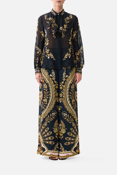 COLLARED SHIRT WITH FRILL NECK DETAIL TAURUS RISING