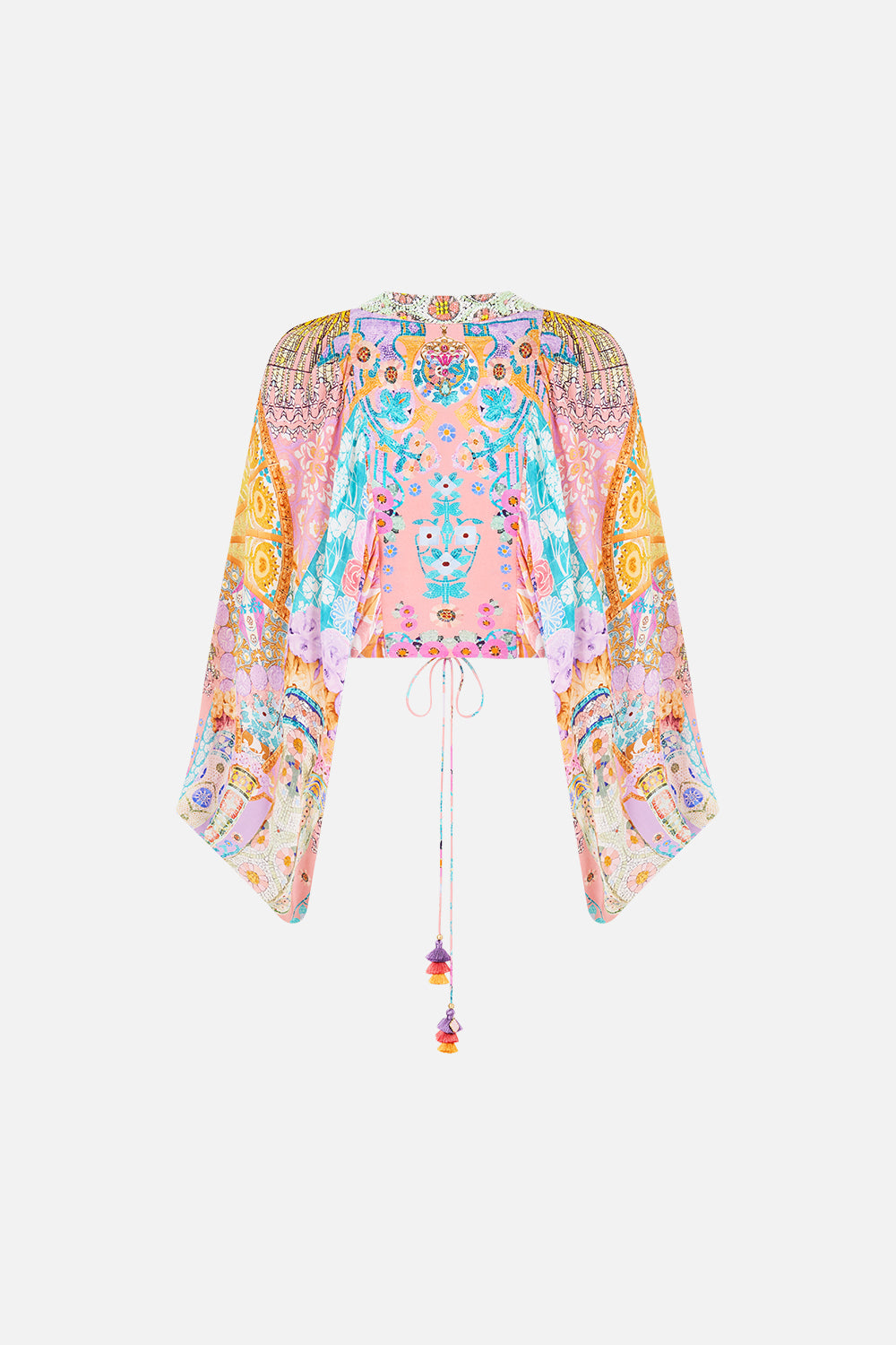 LACE UP FRONT BLOUSON SLEEVE BLOUSE HOWDY GAUDI