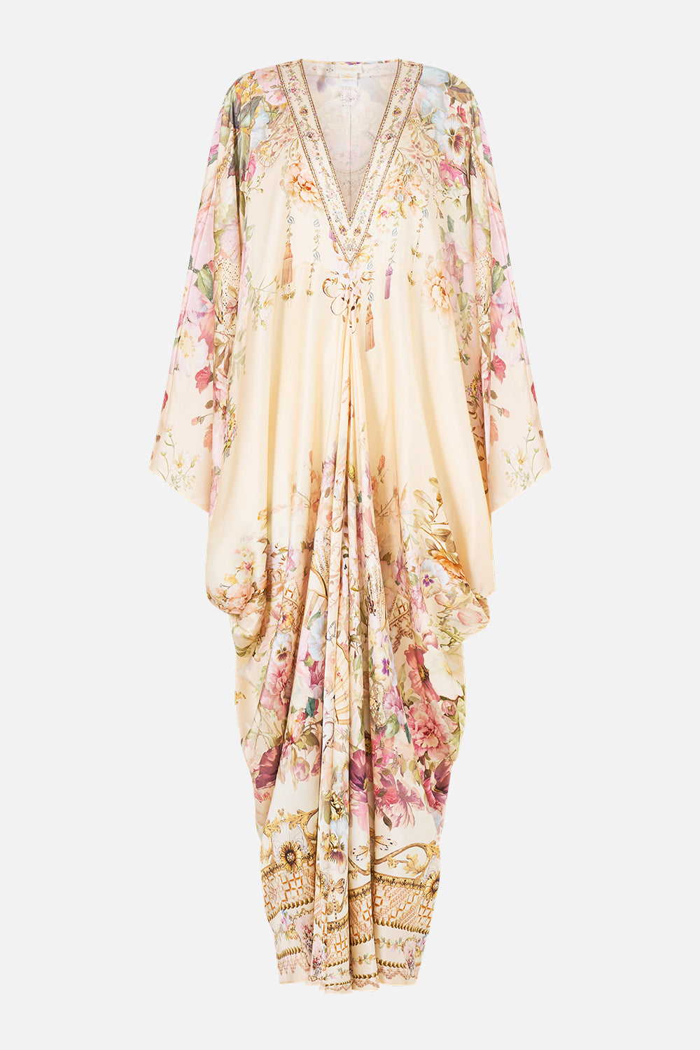 T SHAPE LONG KAFTAN ADORNED IN ARANJUEZ