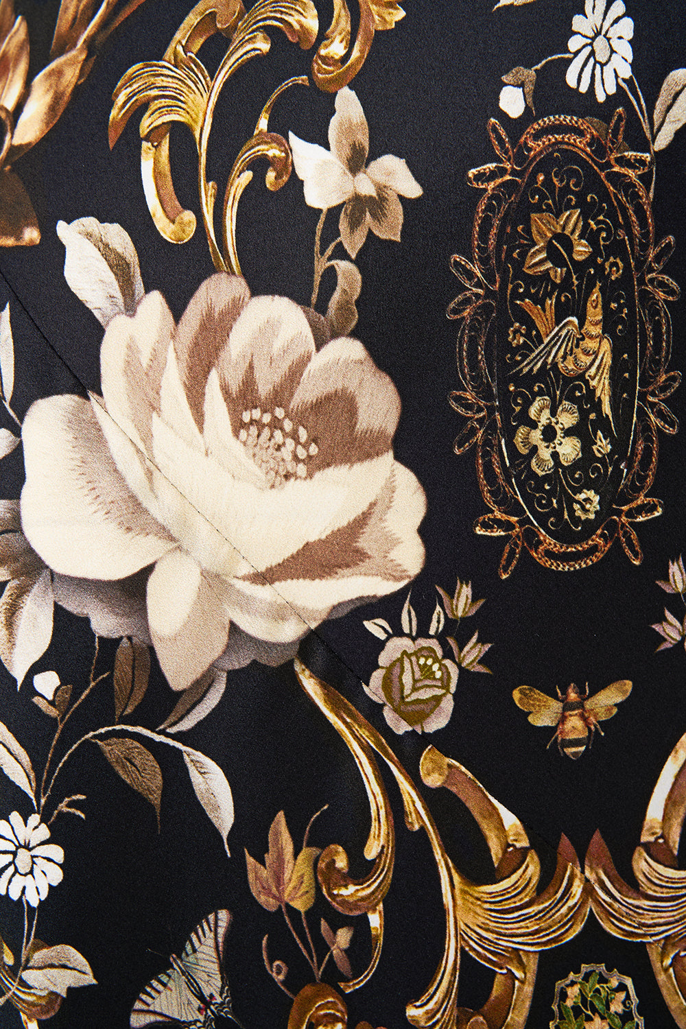 BIAS SLIP DRESS WITH FRILL HEM FLAMENCO FOLKLORE