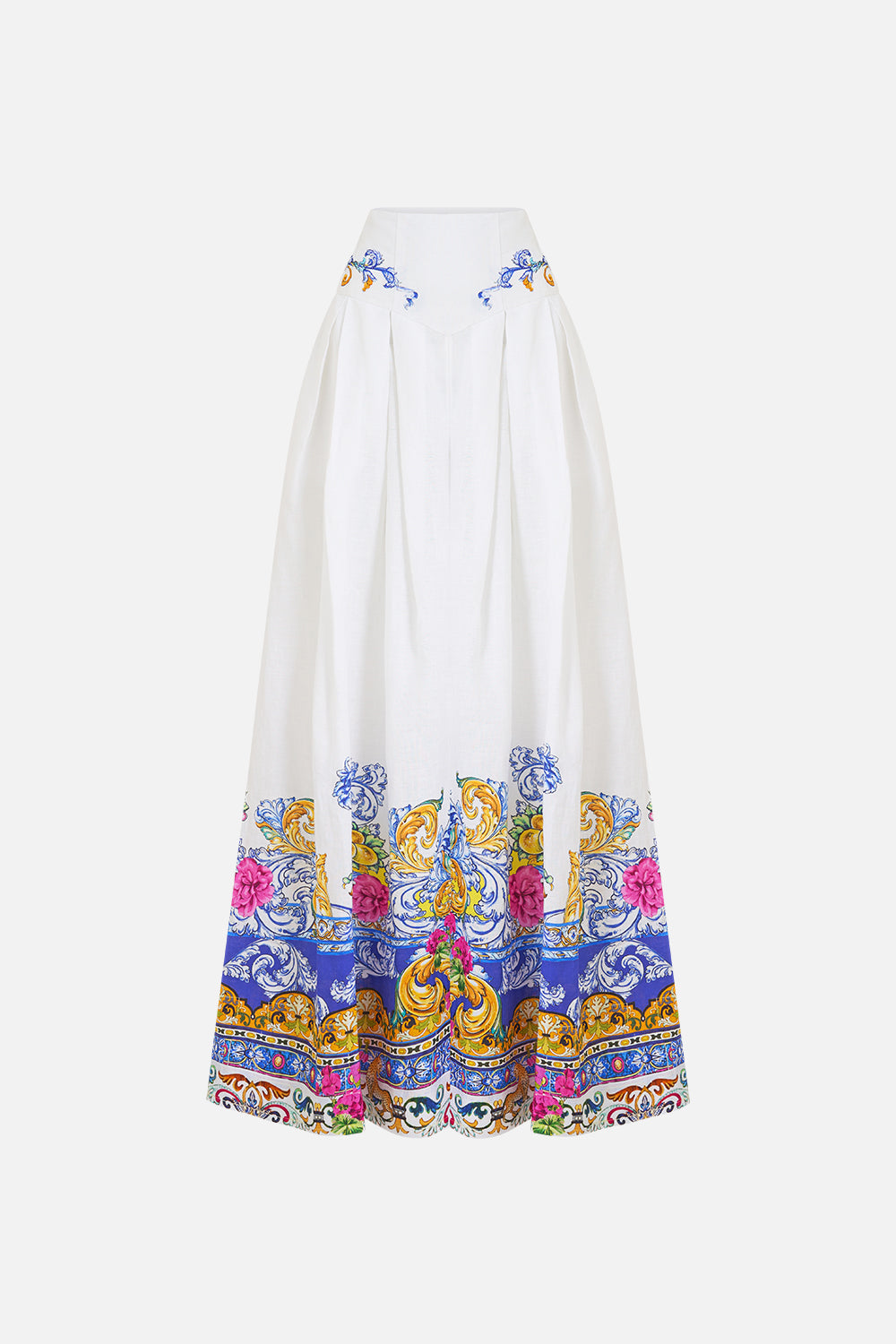 The CAMILLA CORSET WAIST WIDE LEG PANT MILLA IN SEVILLA