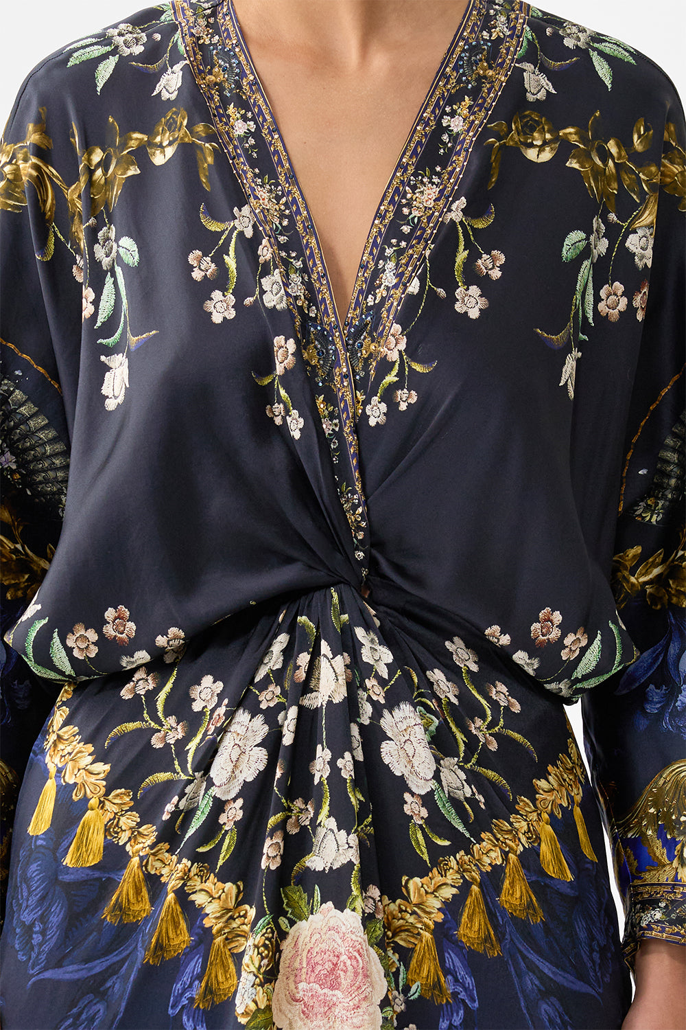 TWIST FRONT BATWING DRESS NOTES FROM THE BLUE ROOM