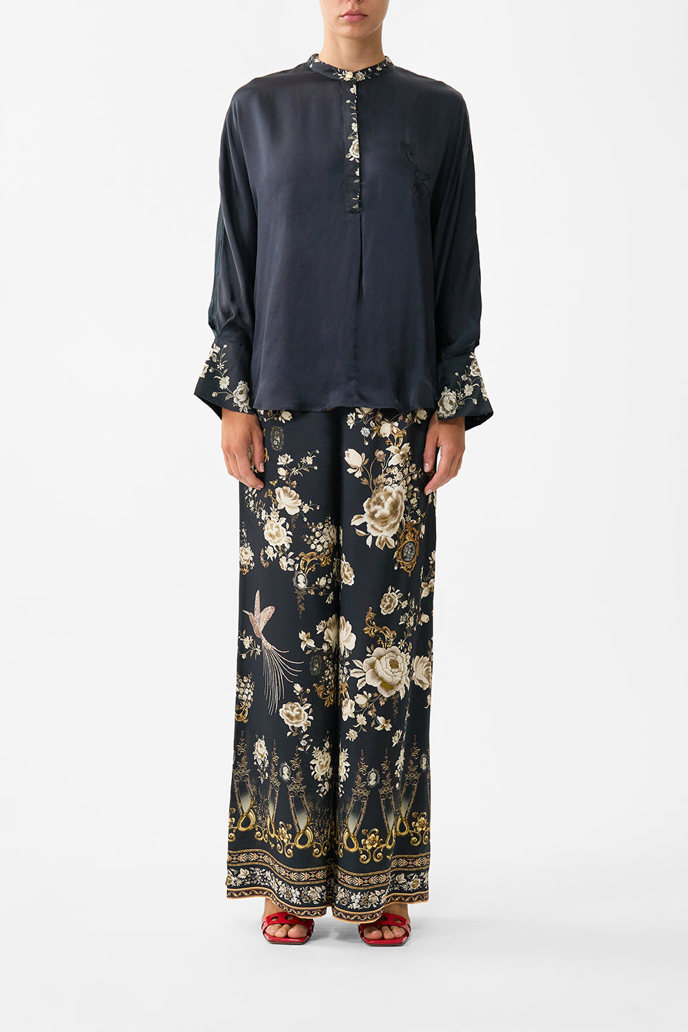 The CAMILLA RELAXED PLACKET DETAIL SHIRT FLAMENCO FOLKLOREFLAMENCO FOLKLORE