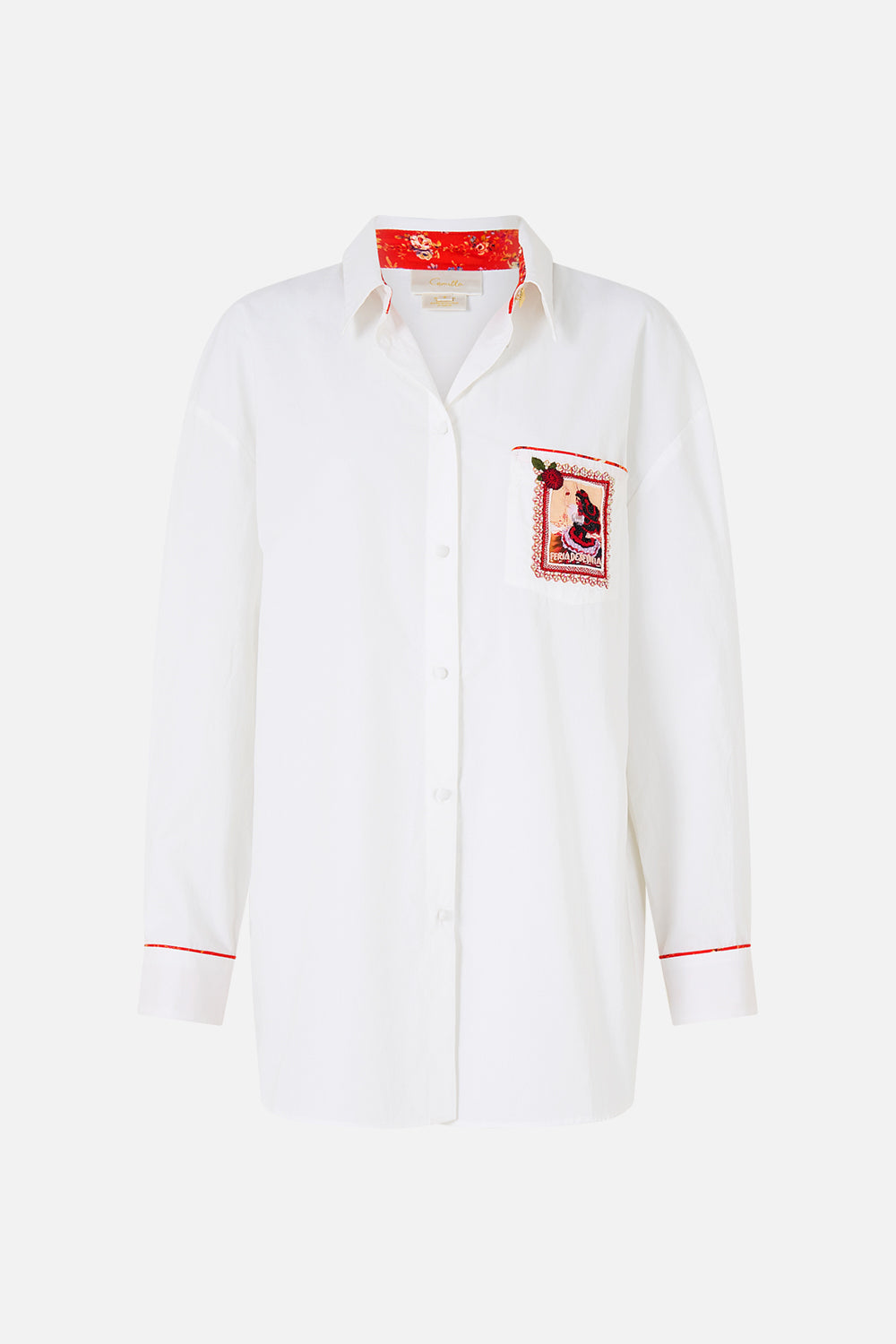 The CAMILLA LONG SLEEVE OVERSIZED SHIRT WITH POCKET DAUGHTERS OF DUENDE