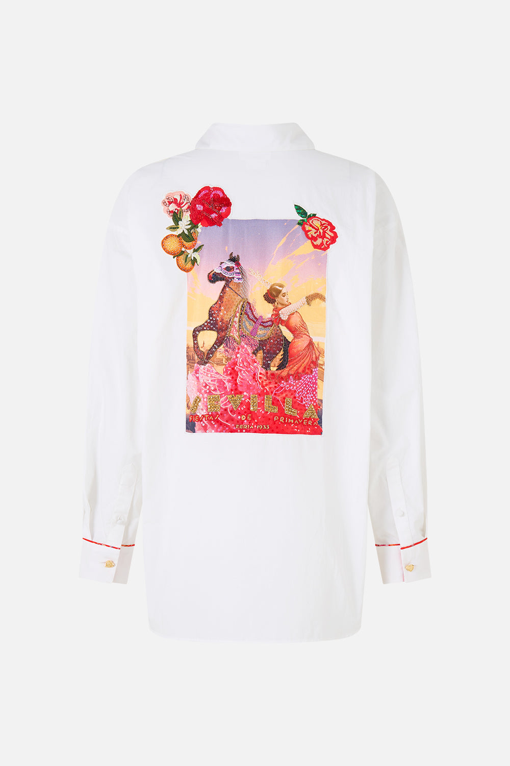 The CAMILLA LONG SLEEVE OVERSIZED SHIRT WITH POCKET DAUGHTERS OF DUENDE
