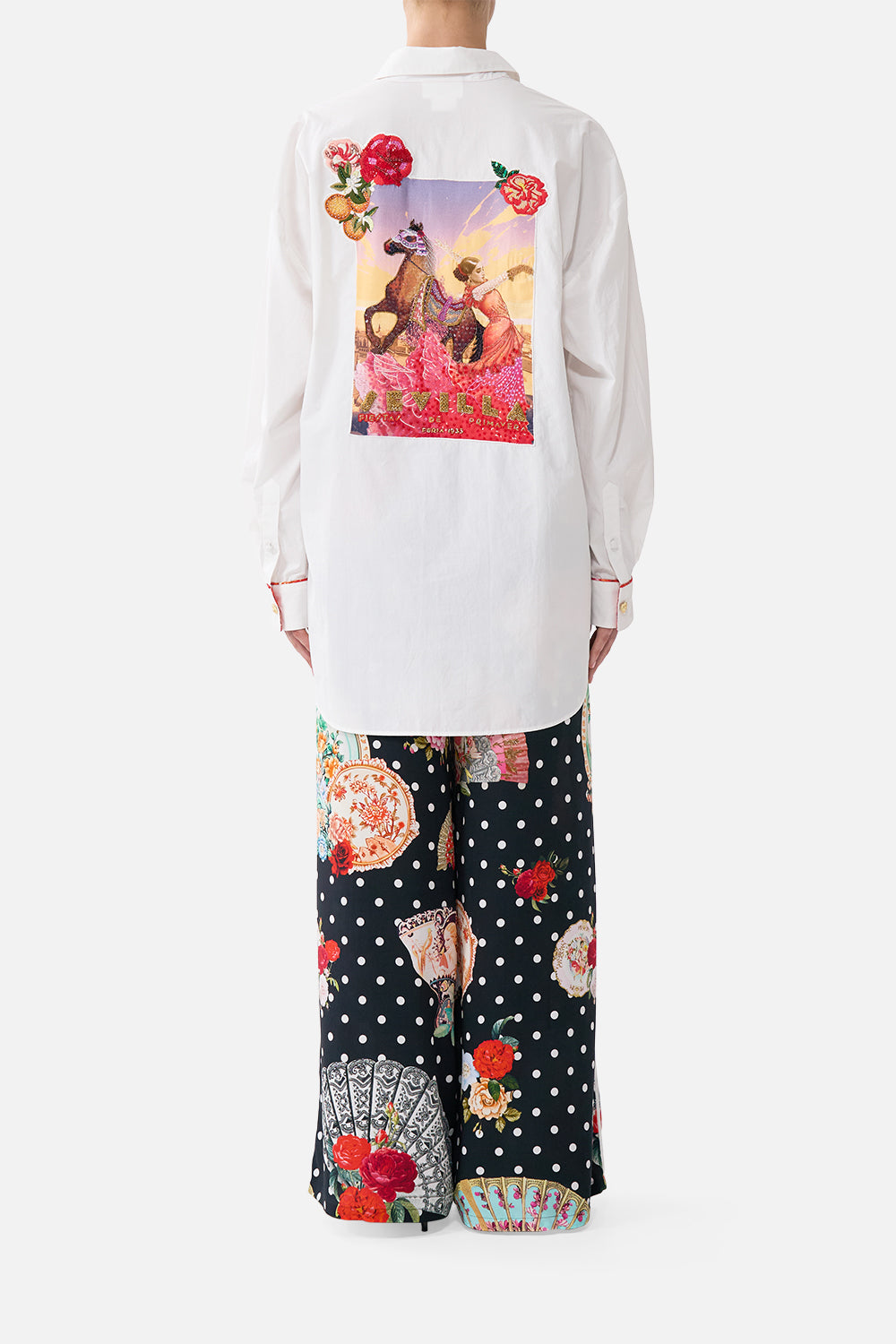 The CAMILLA LONG SLEEVE OVERSIZED SHIRT WITH POCKET DAUGHTERS OF DUENDE