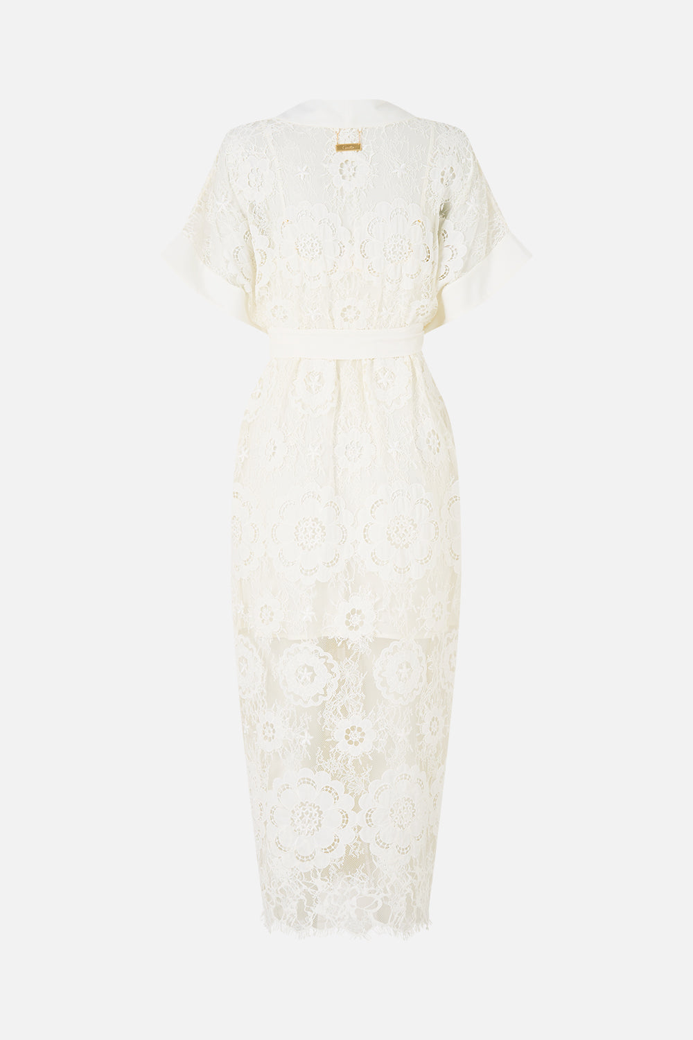 V NECK KAFTAN WITH TIE WAIST CREAM LACE I LEFT MY HEART IN GRANADA